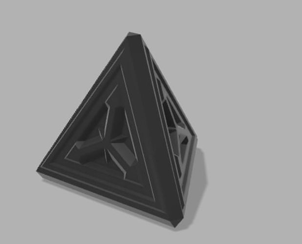 Holocron Sith Inspired Low-poly 3D print model