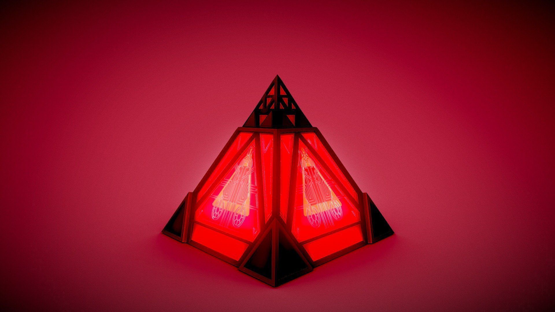 Holocron Sith Inspired 3D print model_1