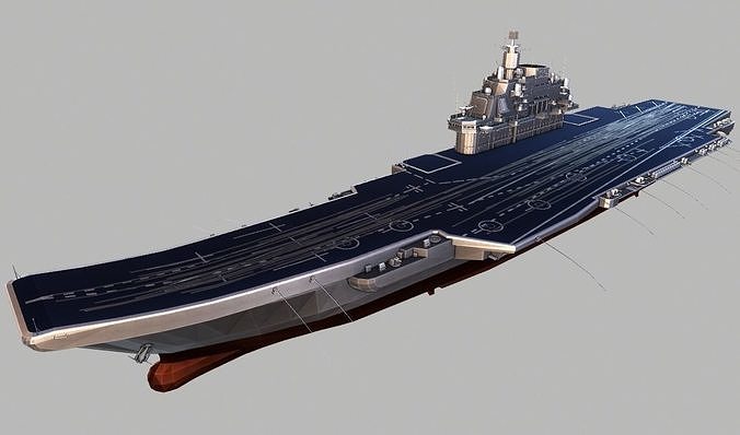 AirCraft Carrier TP-9 Low-poly 3D model