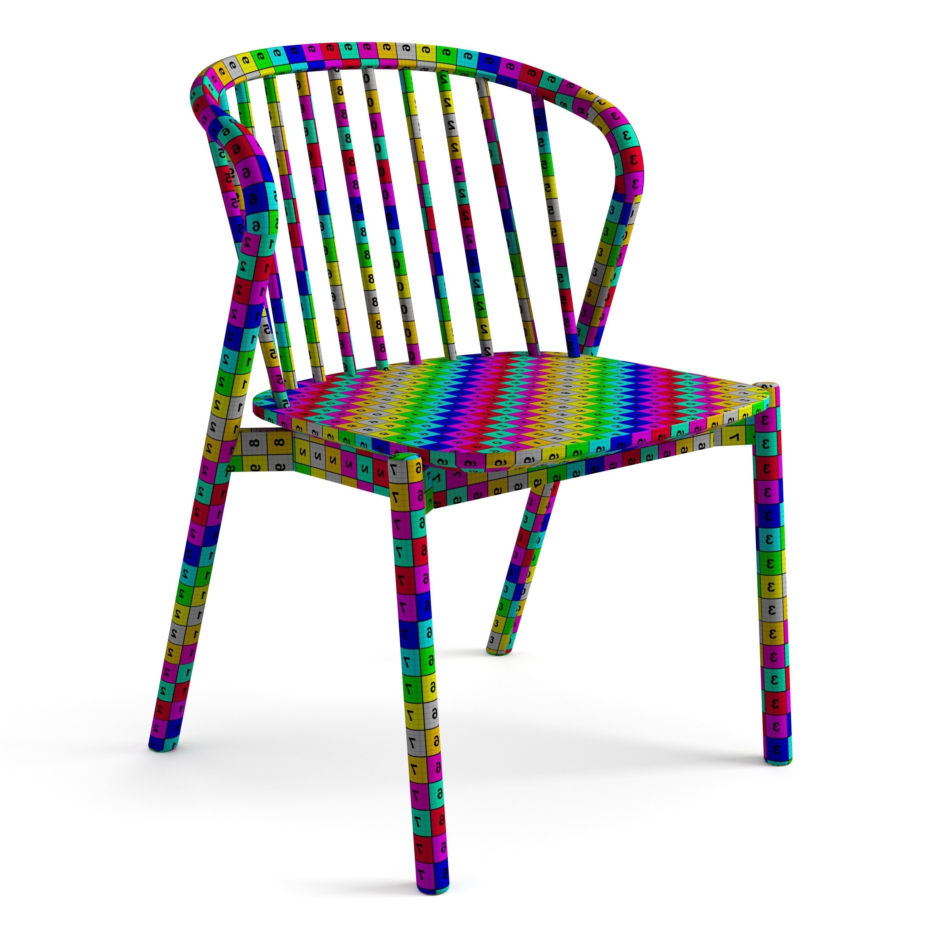 Table and chairs MADE 3D model_6