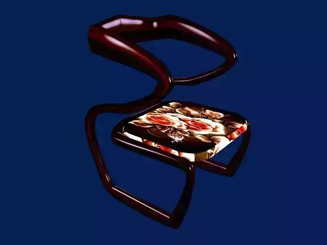 ARMCHAIR chair with floral pattern