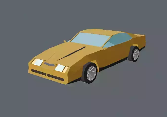 Chevrolet Camaro iroc-z low poly