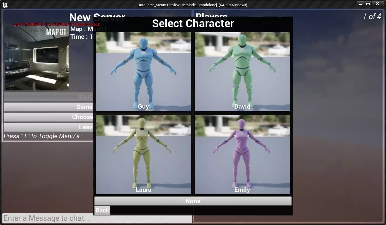 Unreal Engine Blueprint Multiplayer Starter Project Template Free low-poly 3D model_0