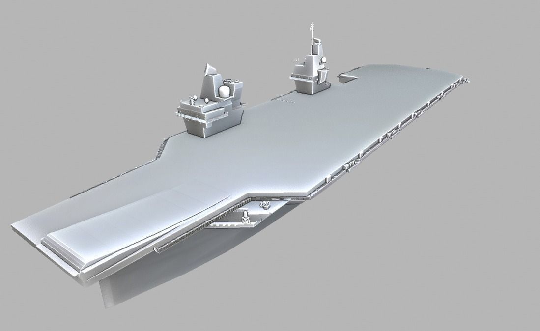 AirCraft Carrier TP-10 Low-poly 3D model_3