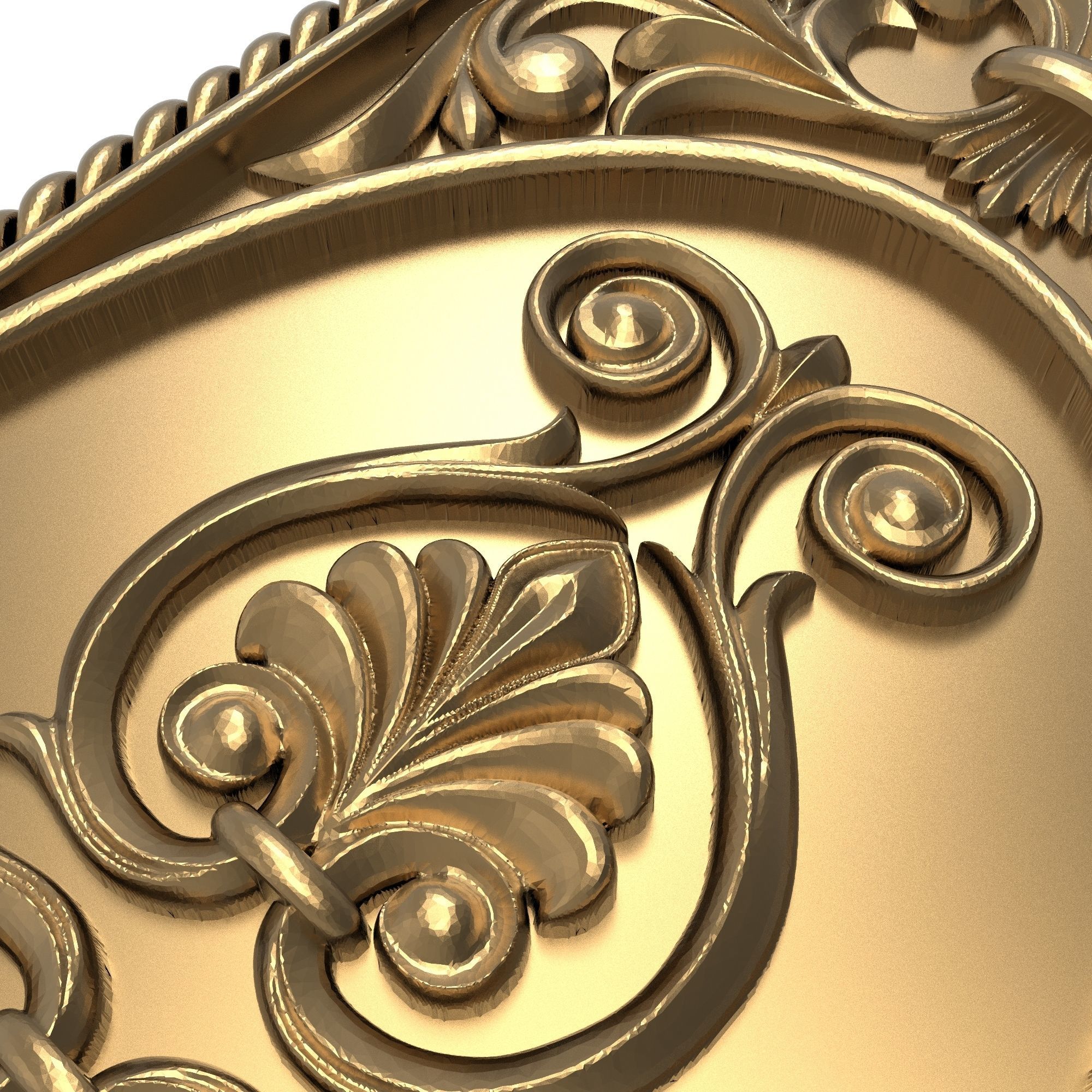 decorative pattern ready for 3D printing 3D model_4