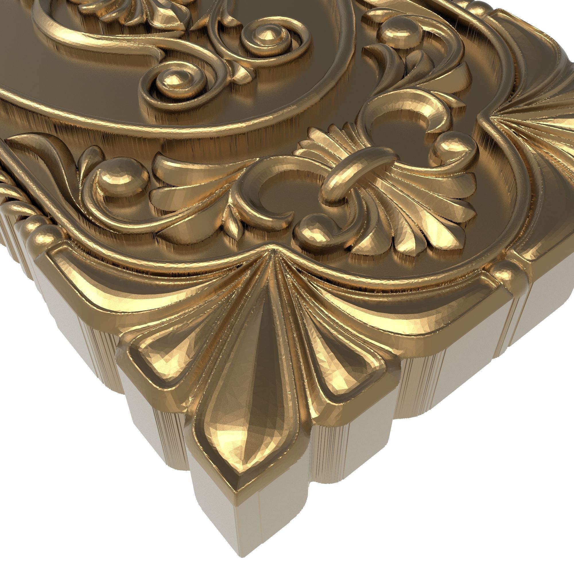 decorative pattern ready for 3D printing 3D model_2