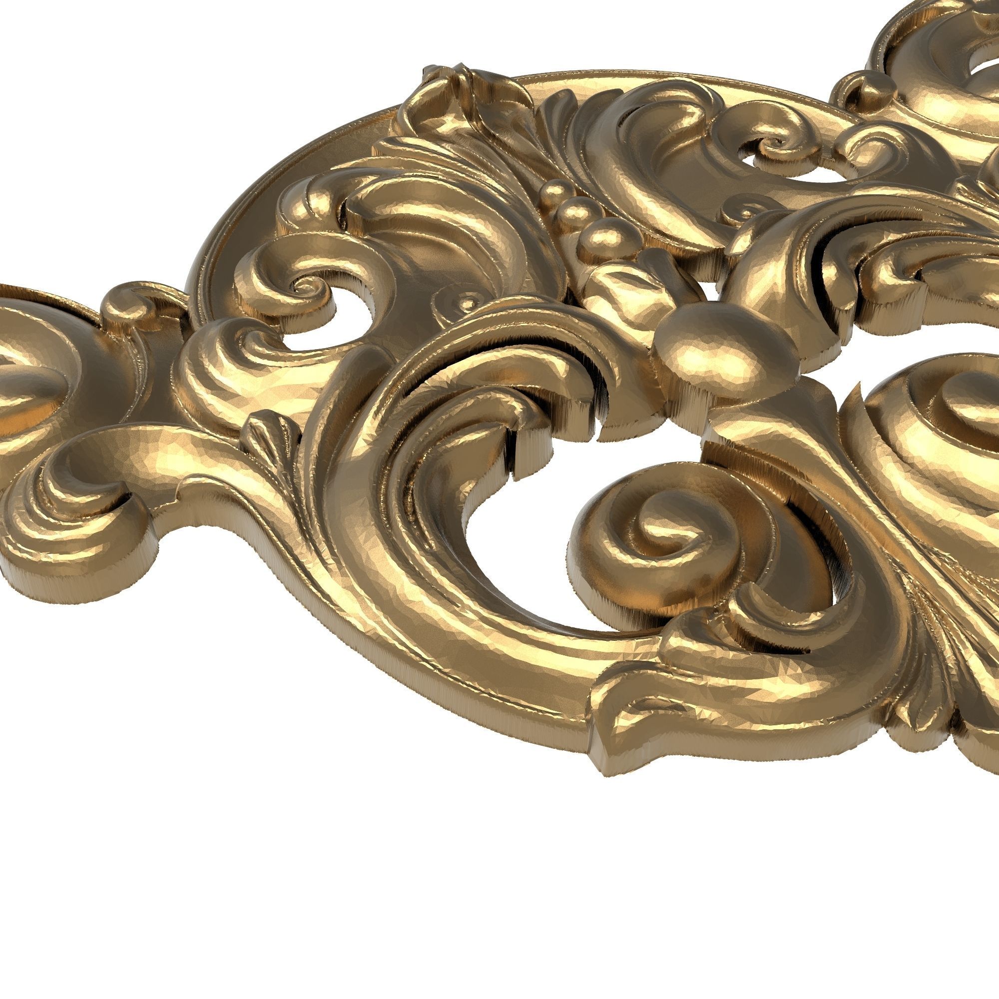 decorative pattern ready for 3D printing 3D model_3