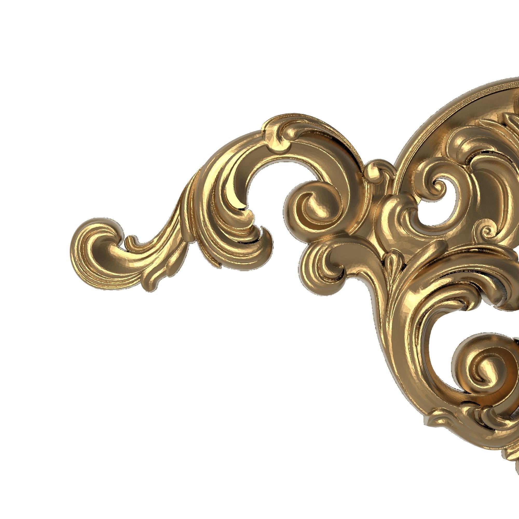 decorative pattern ready for 3D printing 3D model_2