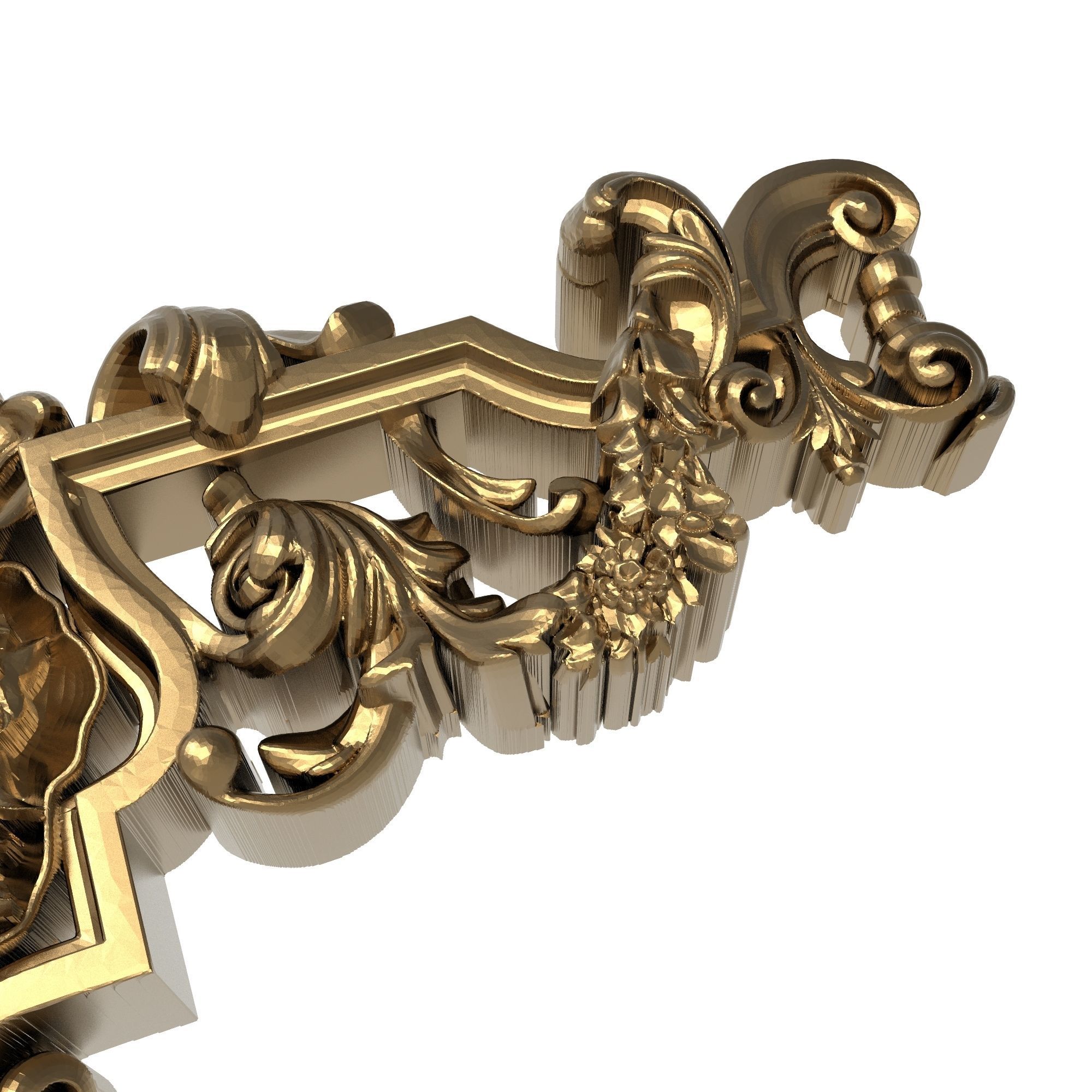 decorative pattern ready for 3D printing 3D model_3