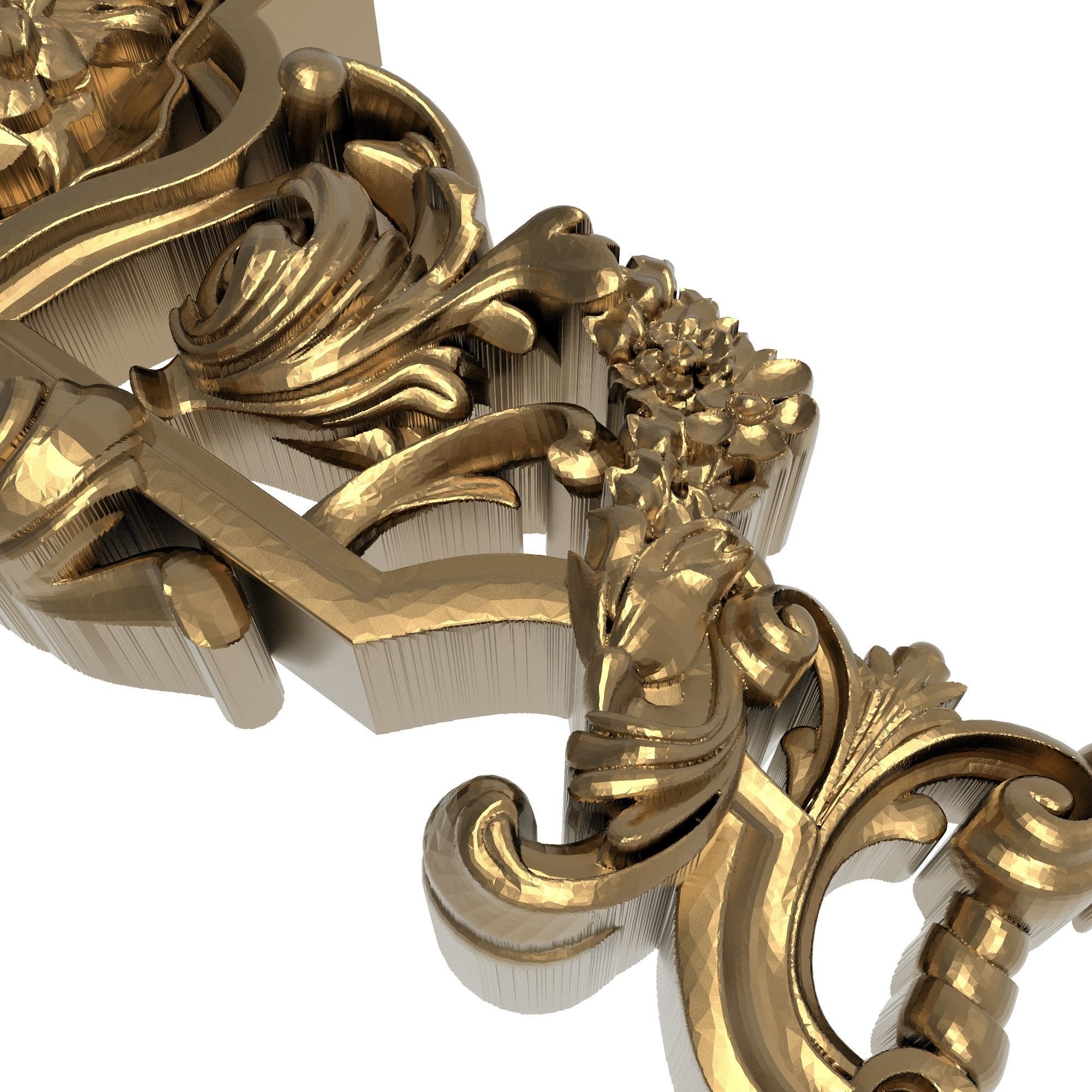 decorative pattern ready for 3D printing 3D model_5