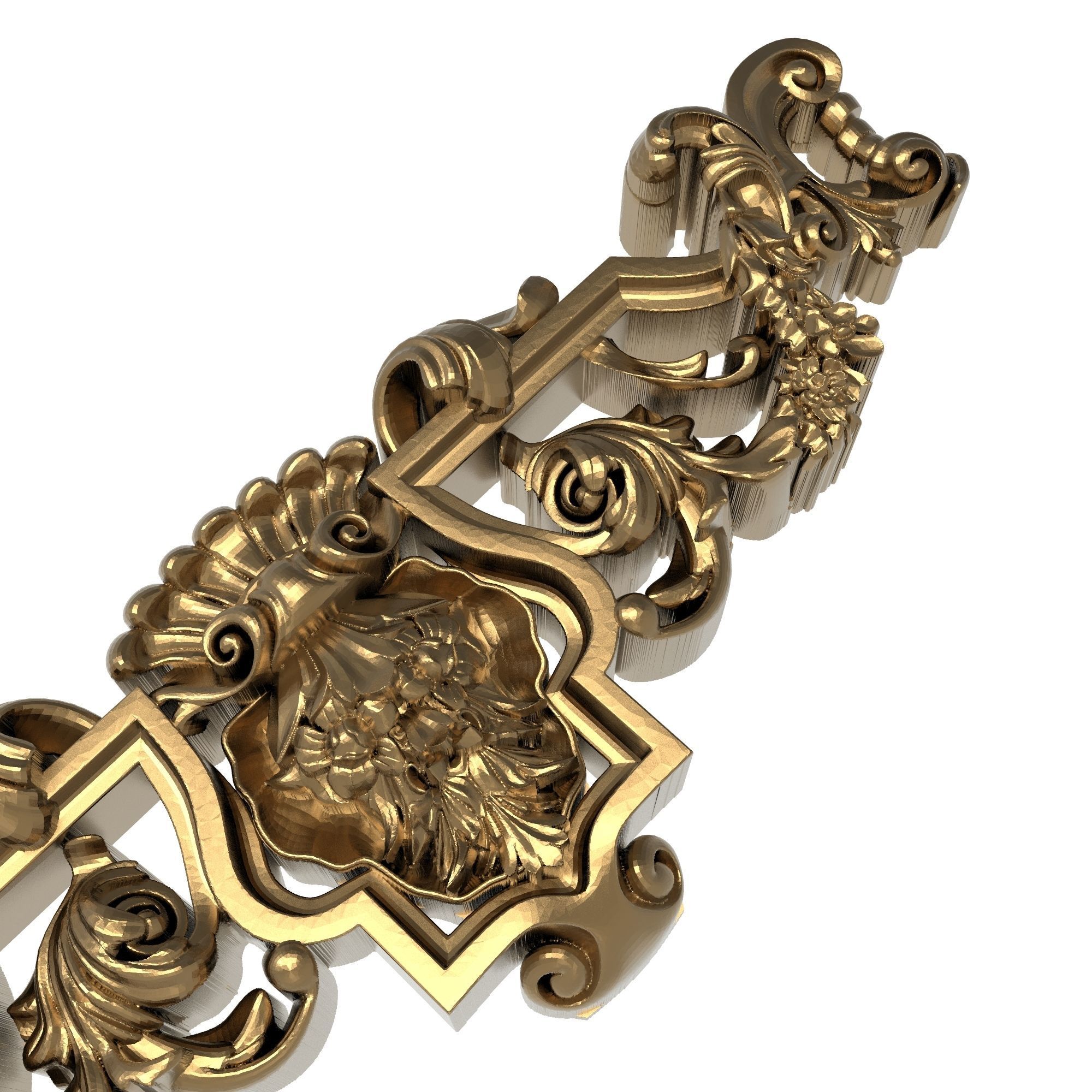 decorative pattern ready for 3D printing 3D model_7