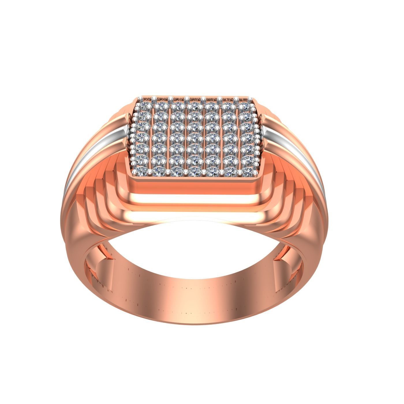 085 - Indian Style Gents Ring 3D print model_1