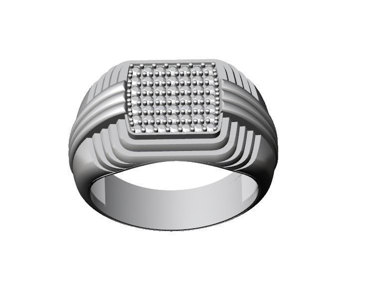 085 - Indian Style Gents Ring 3D print model_5