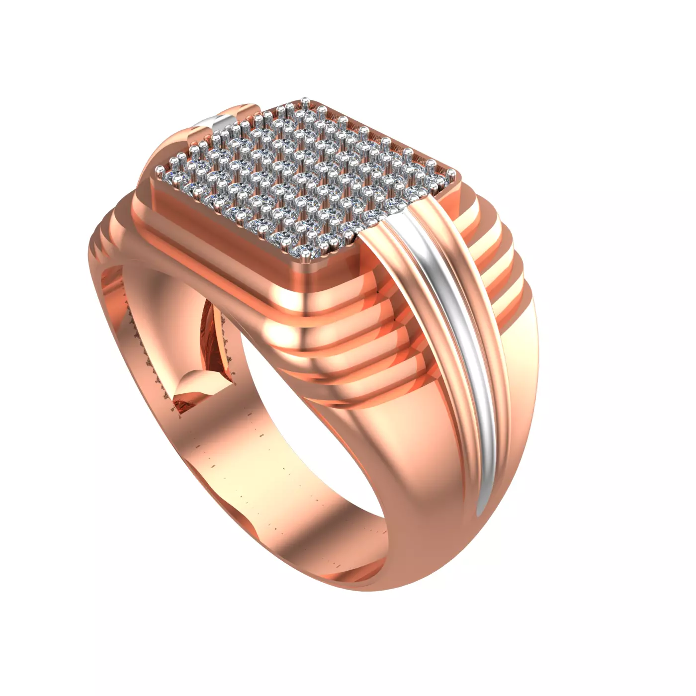 085 - Indian Style Gents Ring 3D print model_0