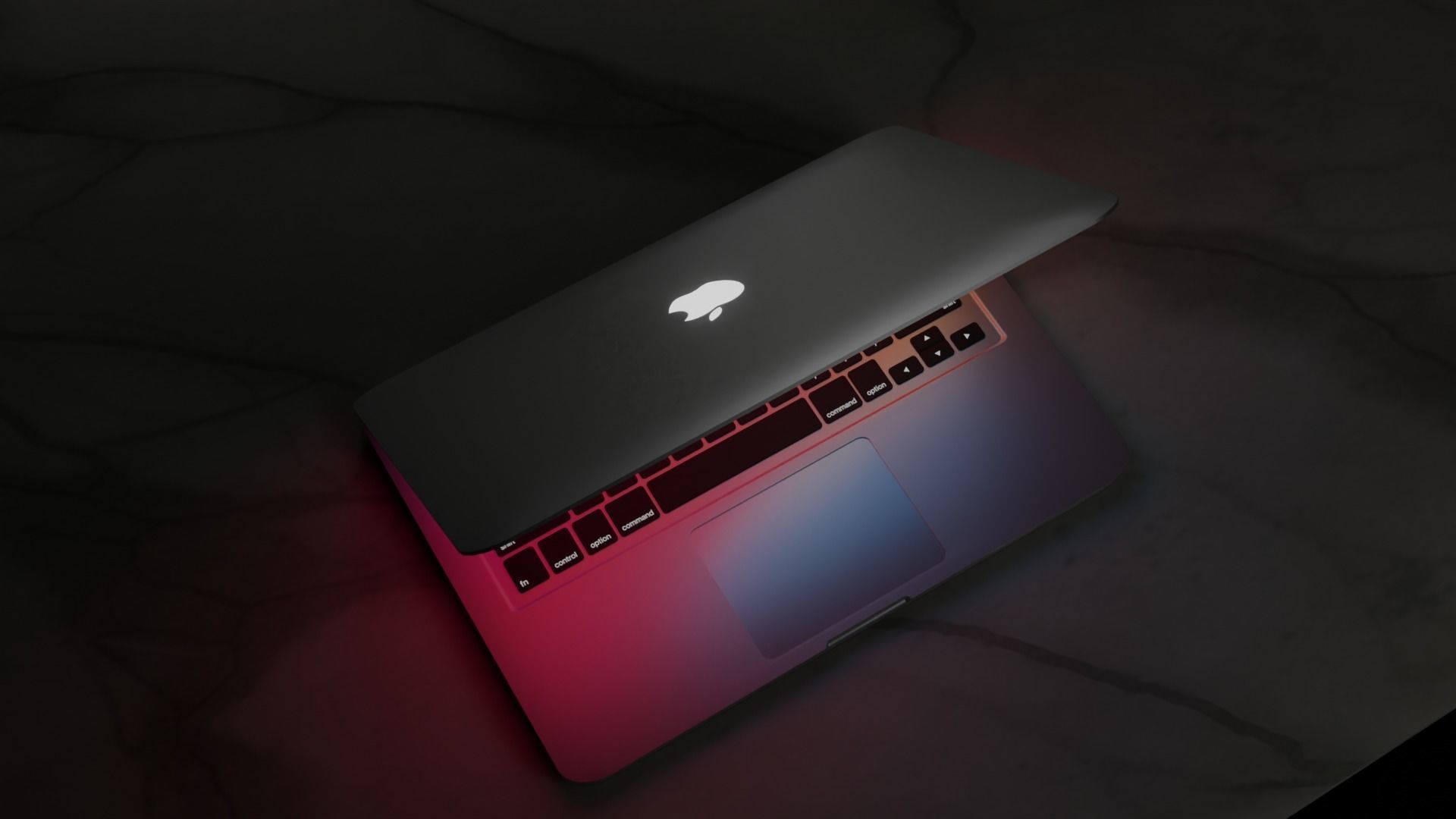 Macbook Pro Low-poly 3D model_1