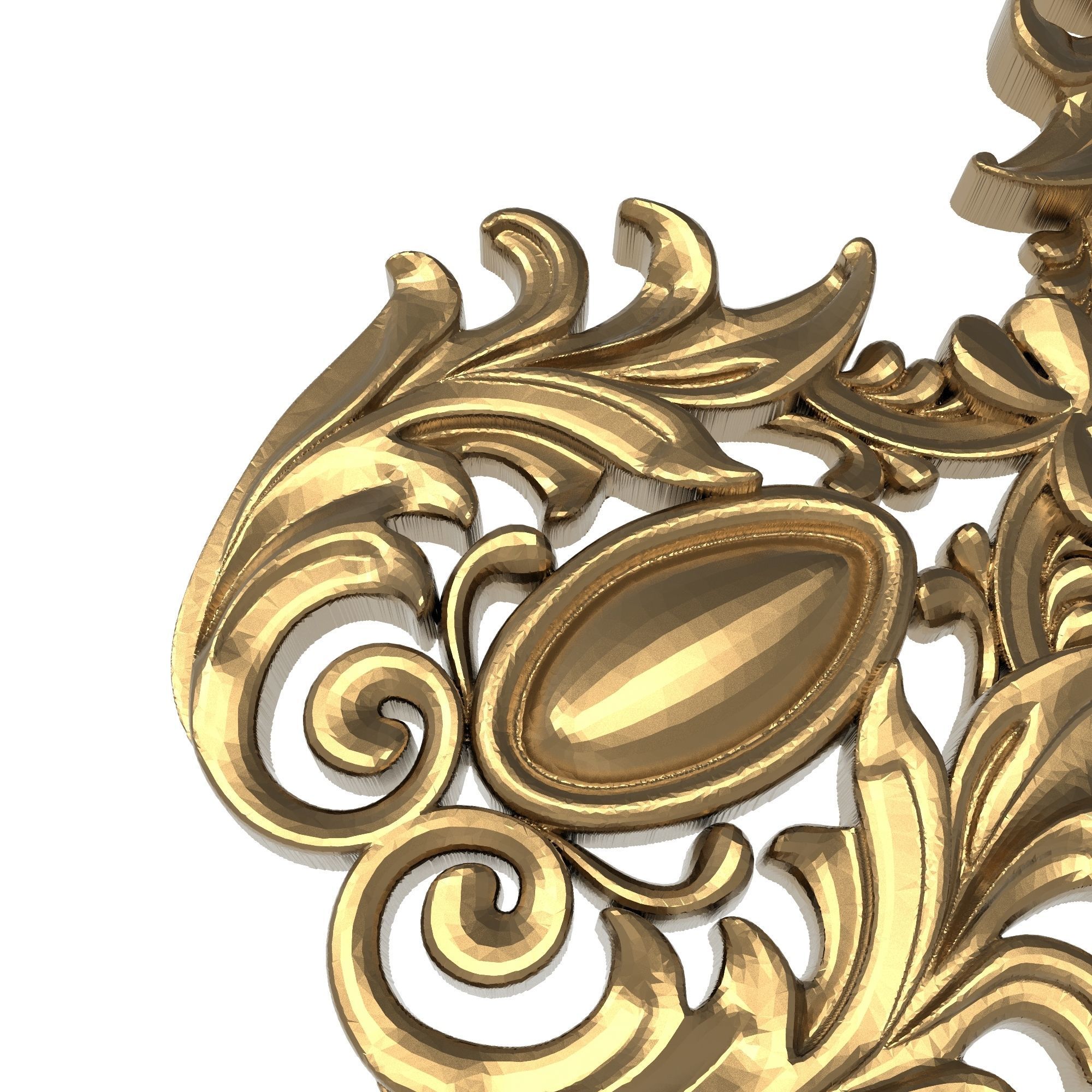 decorative pattern ready for 3D printing 3D model_5