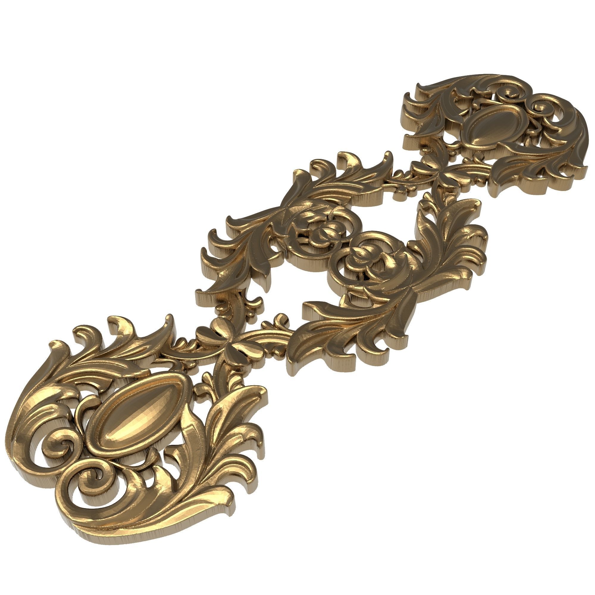 decorative pattern ready for 3D printing 3D model_6