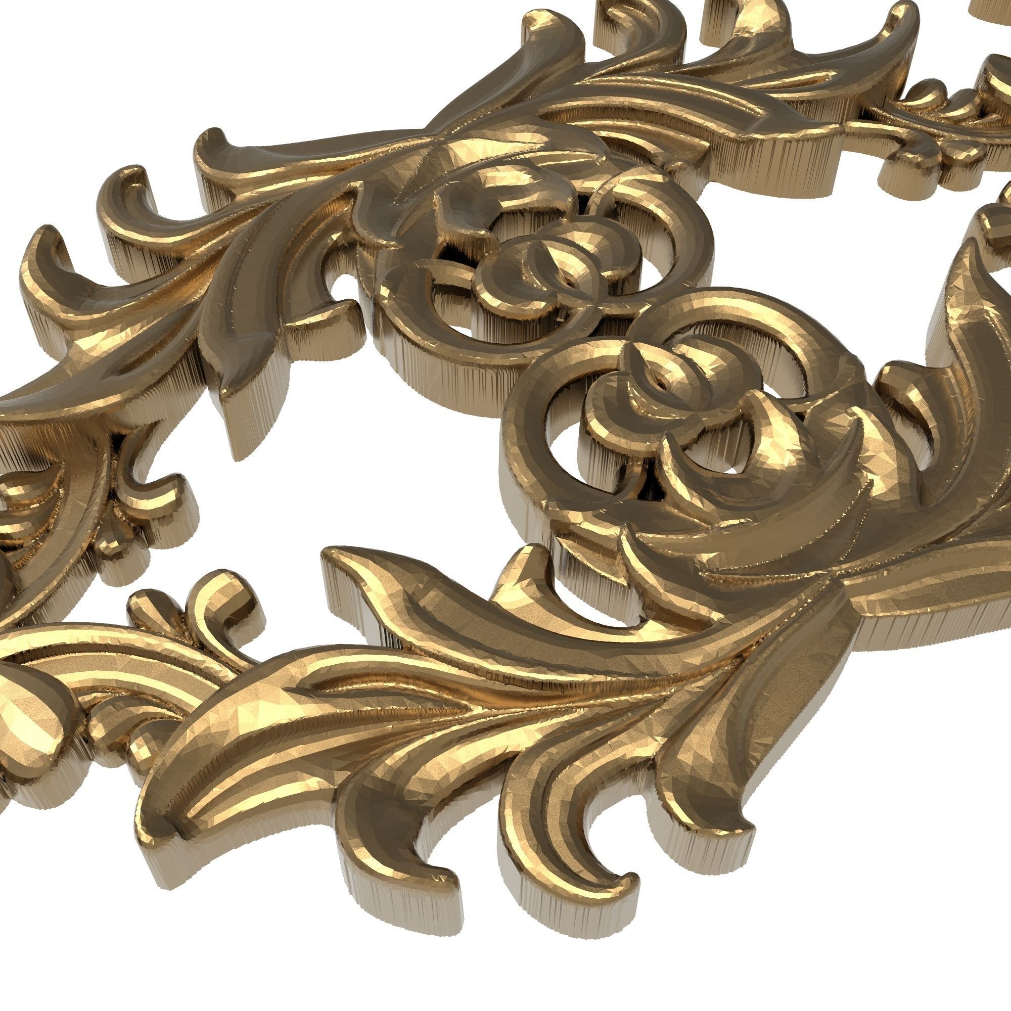decorative pattern ready for 3D printing 3D model_2
