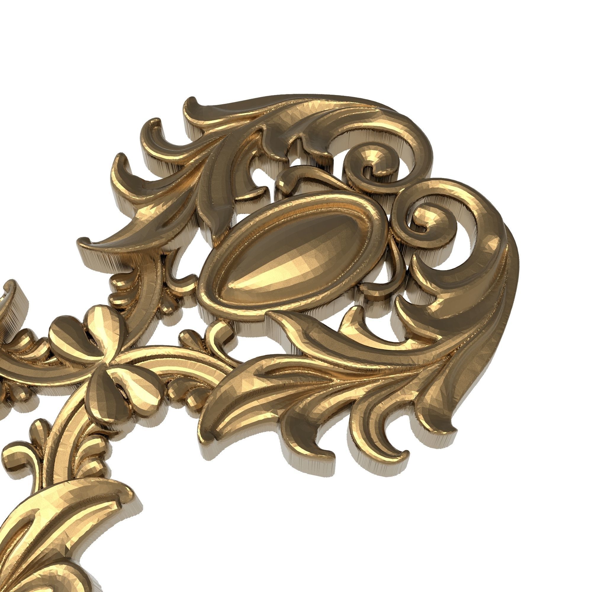 decorative pattern ready for 3D printing 3D model_3