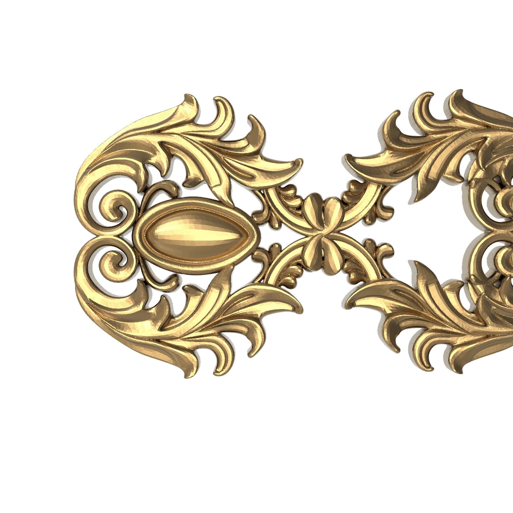 decorative pattern ready for 3D printing 3D model_1