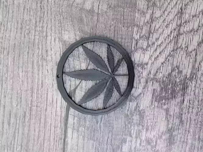 Marijuana Pendant 3D print model