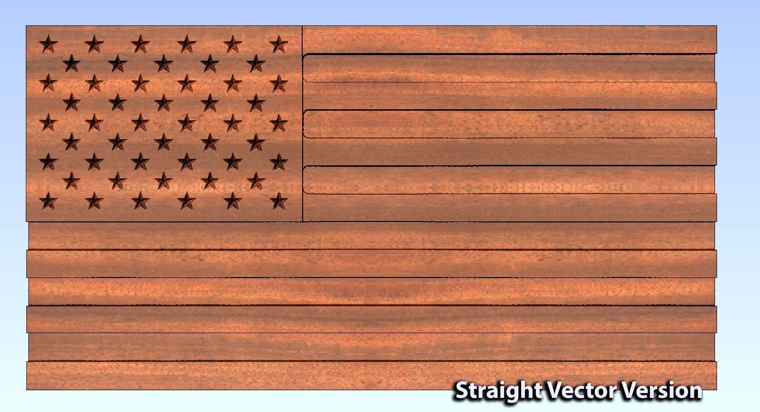 USA Flag and Map Pack - Files for CNC 3D model_6