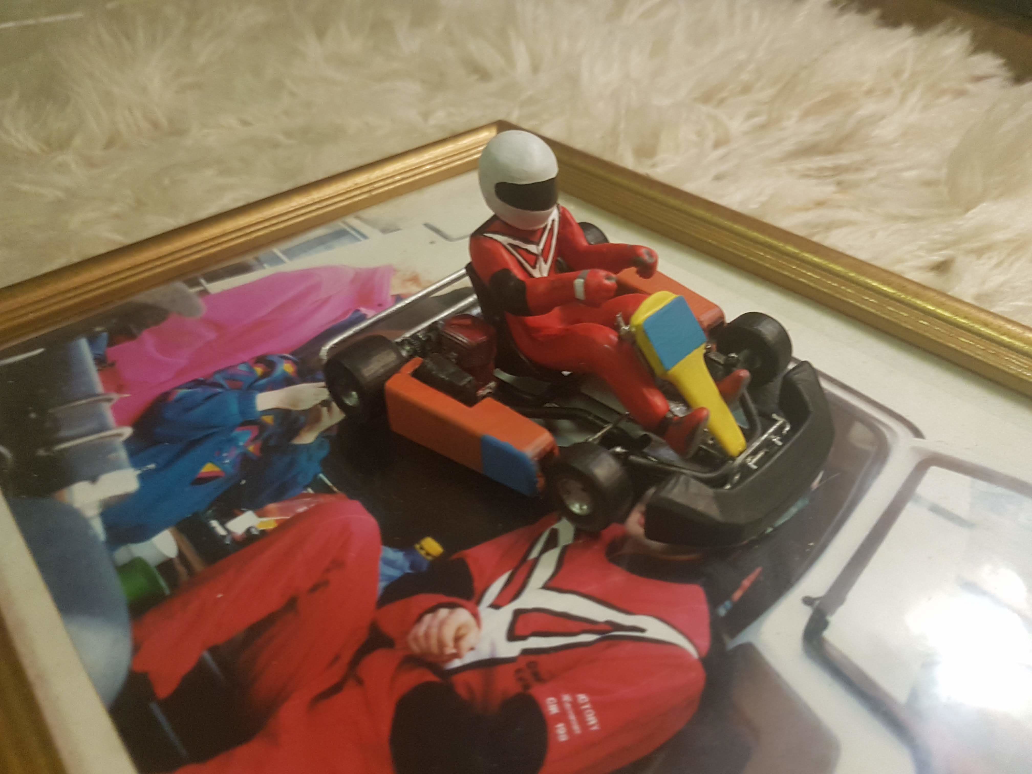 Racing Kart driver  3D print model_1
