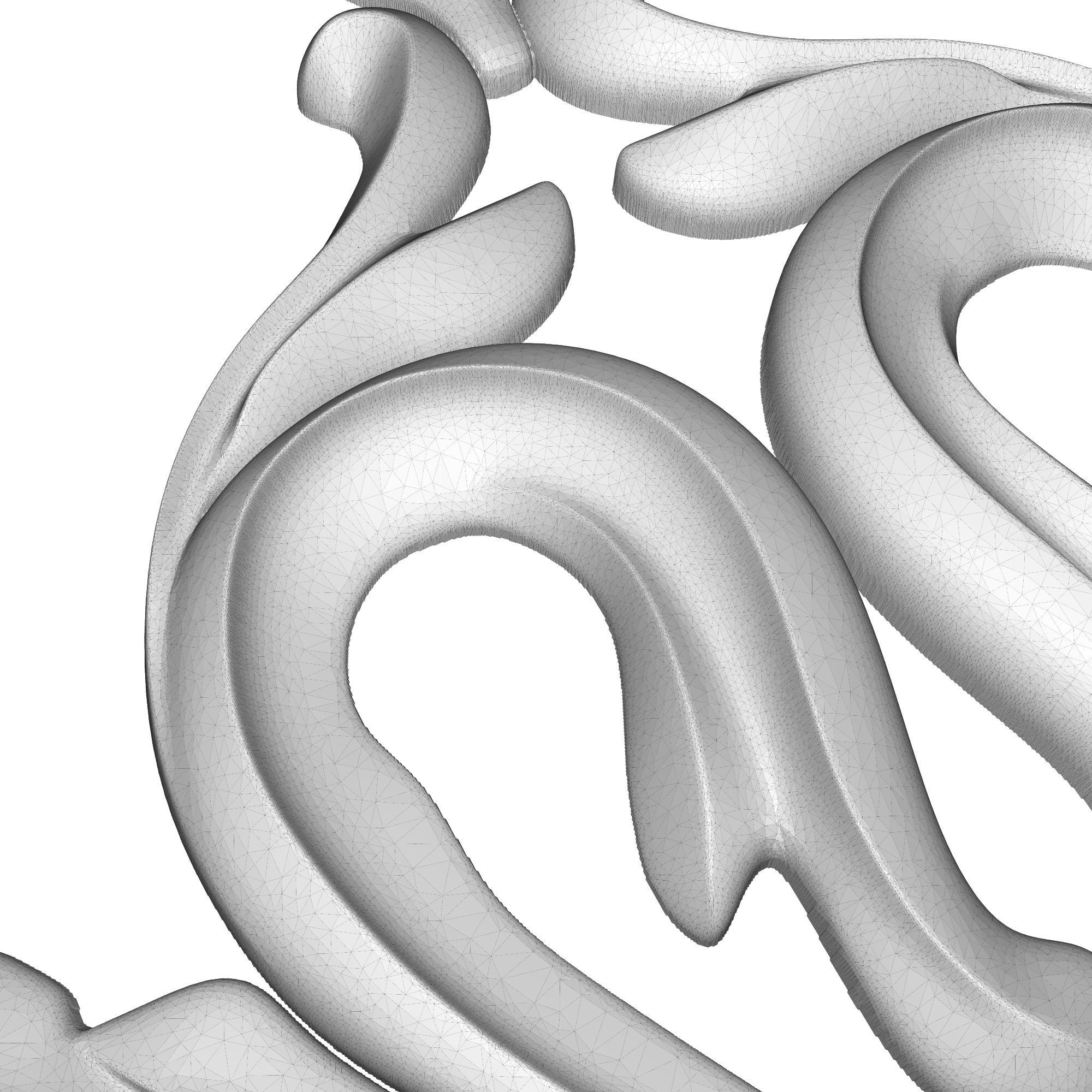 decorative pattern ready for 3D printing 3D model_6