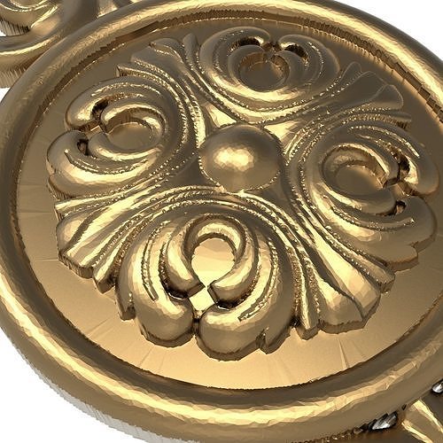 decorative pattern ready for 3D printing 3D model 3