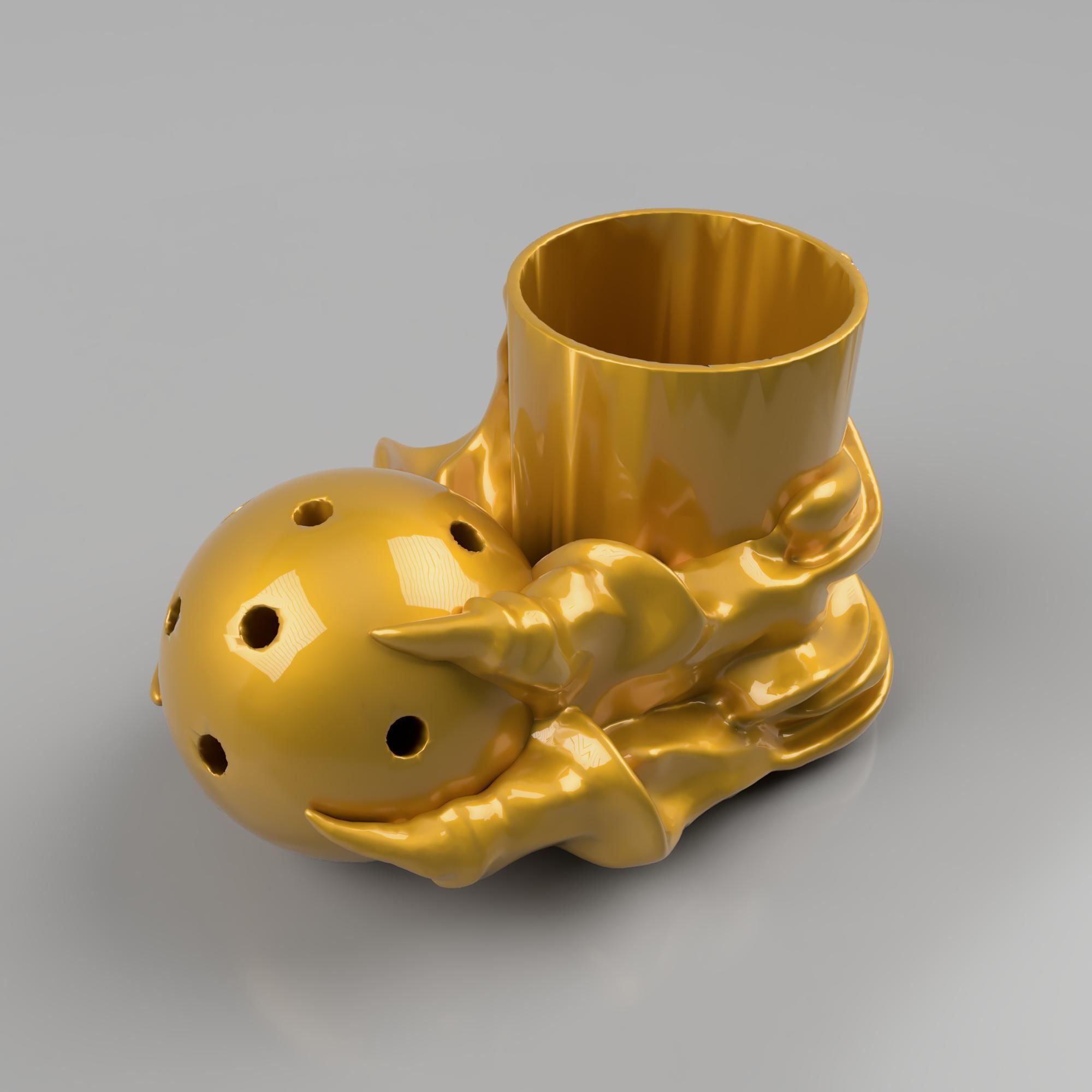 Monster Penholder 3D print model_2