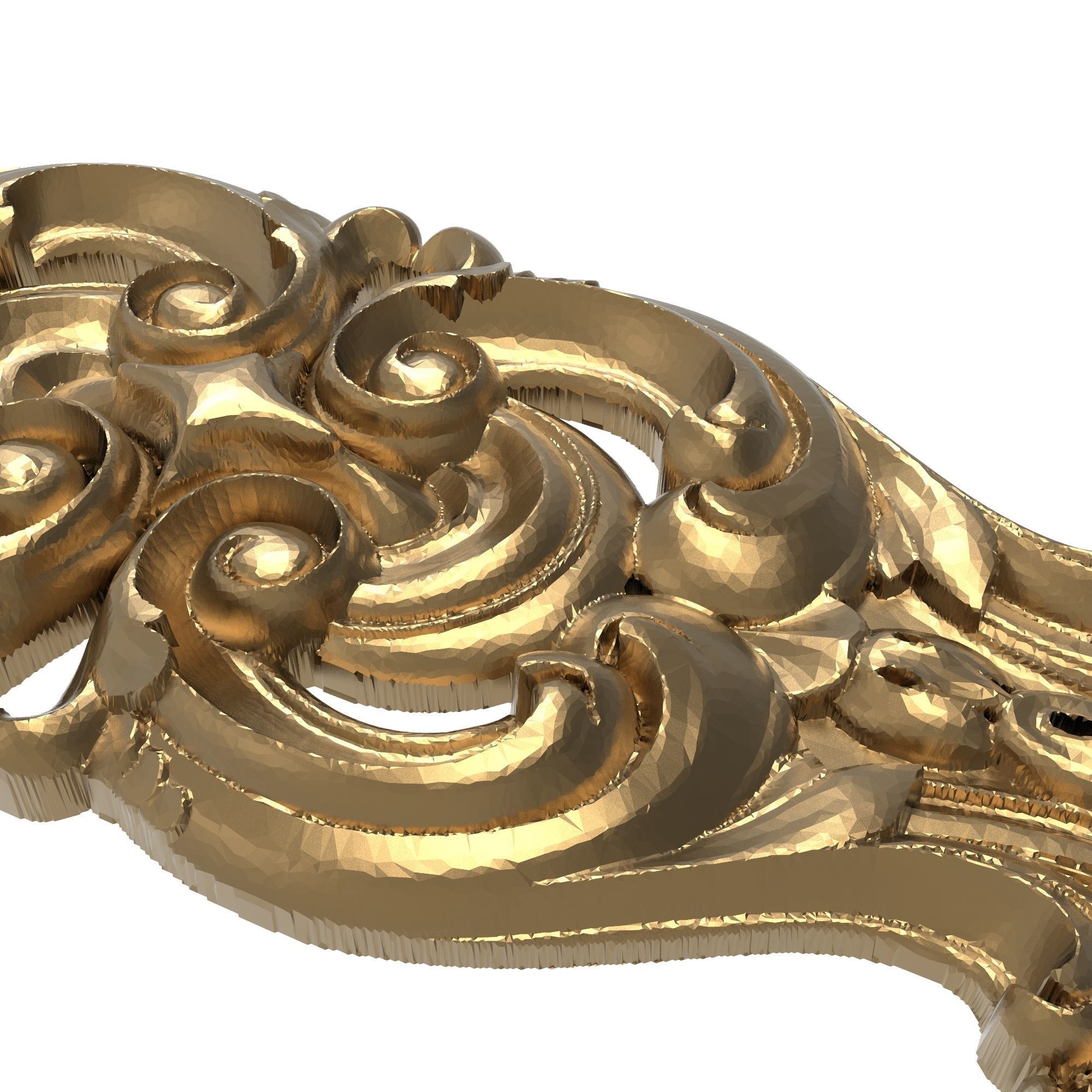 decorative pattern ready for 3D printing 3D model_2