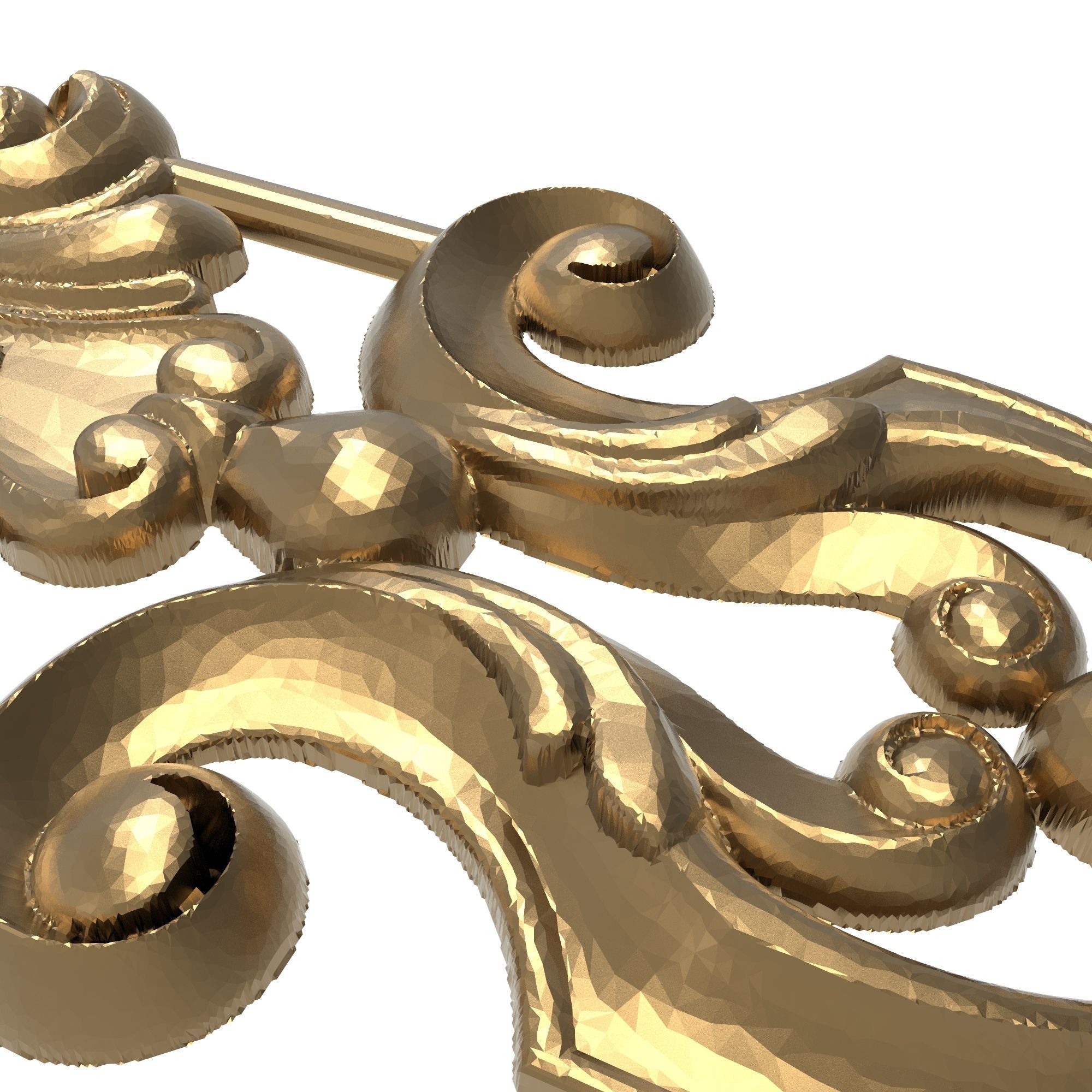 decorative pattern ready for 3D printing 3D model_3