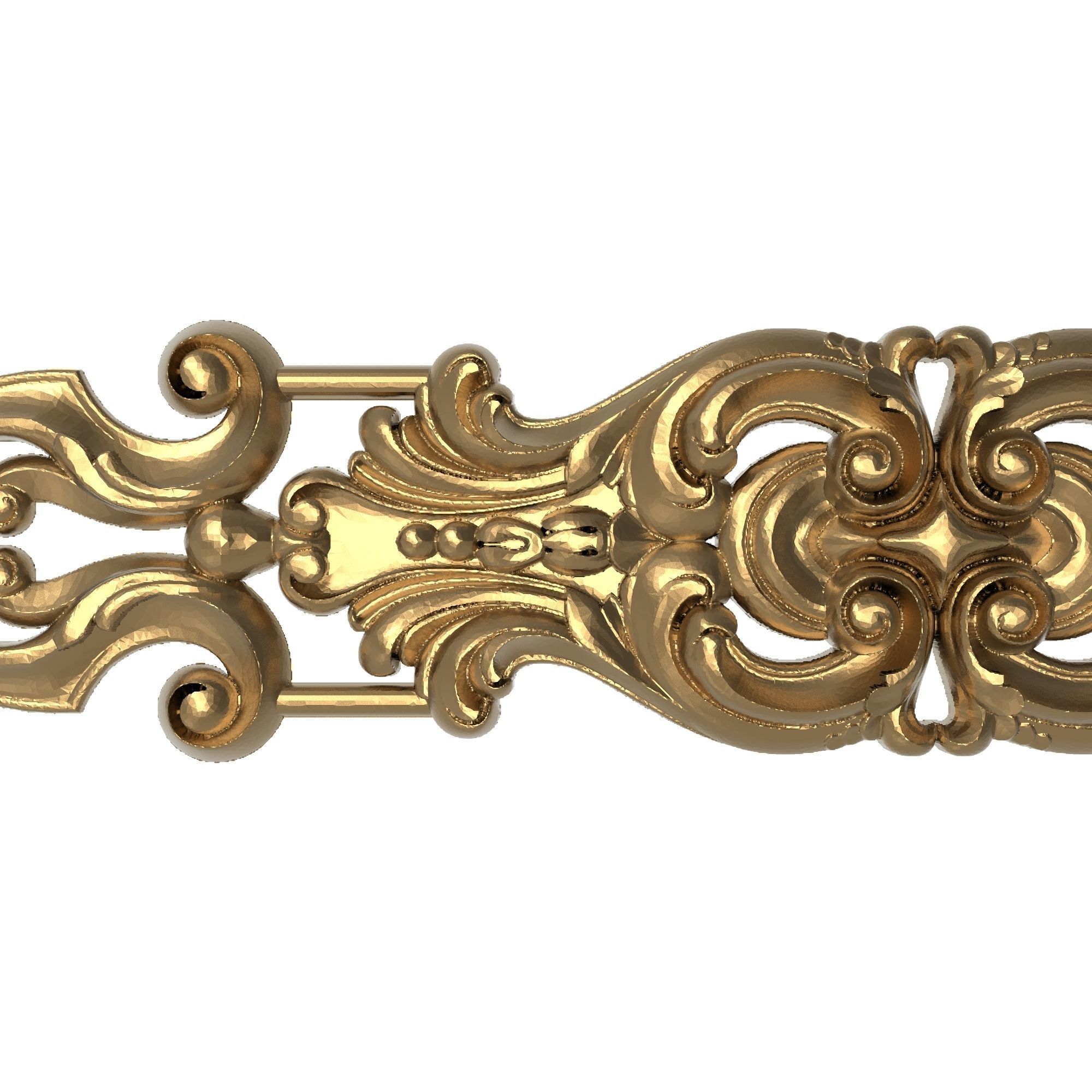 decorative pattern ready for 3D printing 3D model_1