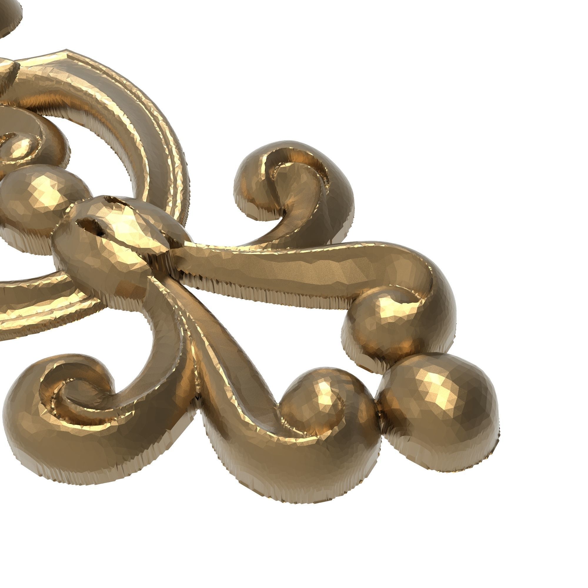 decorative pattern ready for 3D printing 3D model_4