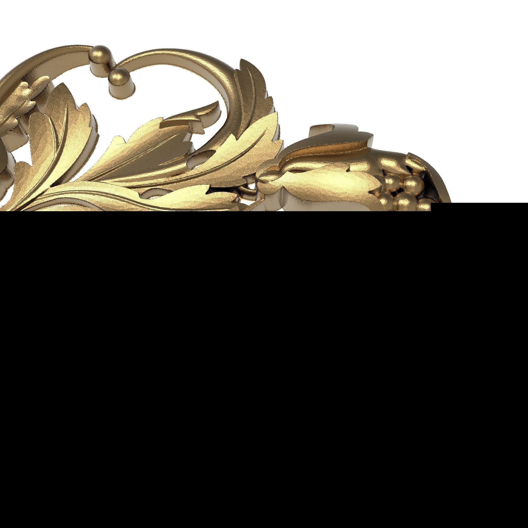 decorative pattern ready for 3D printing 3D model_5