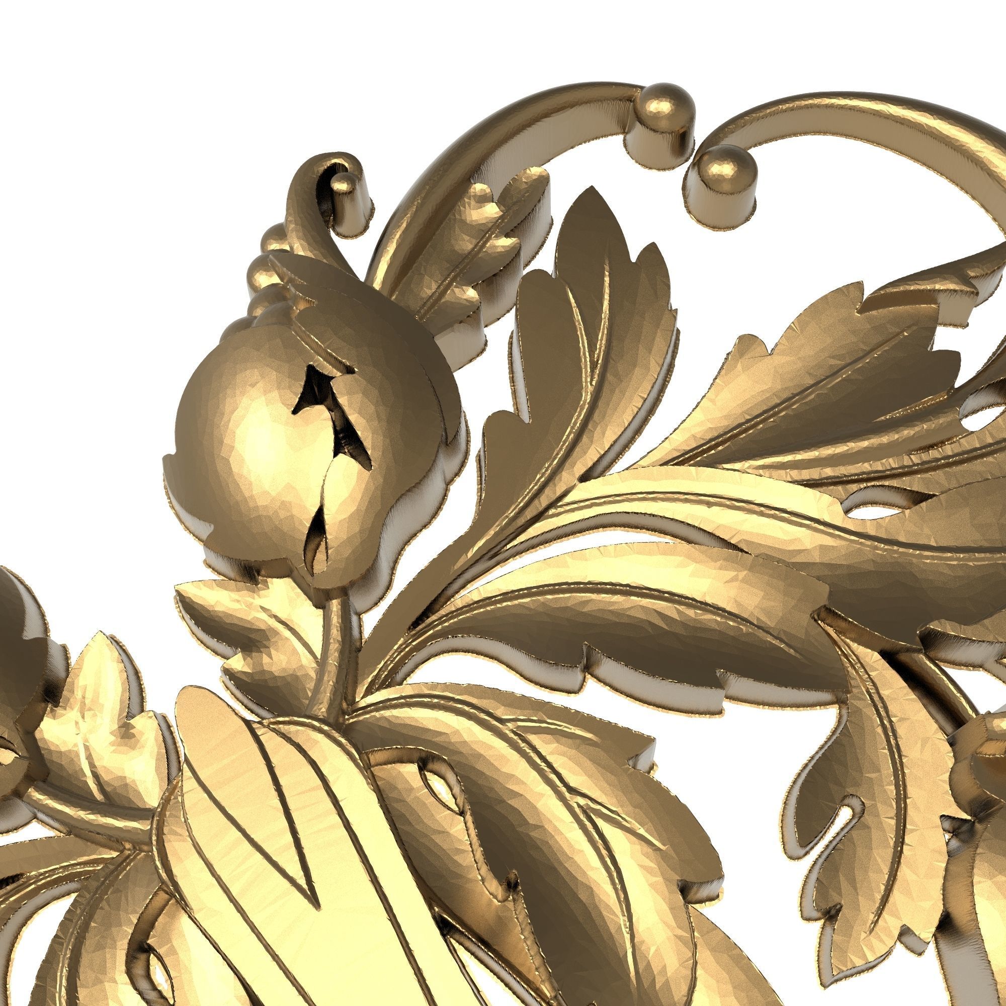 decorative pattern ready for 3D printing 3D model_4