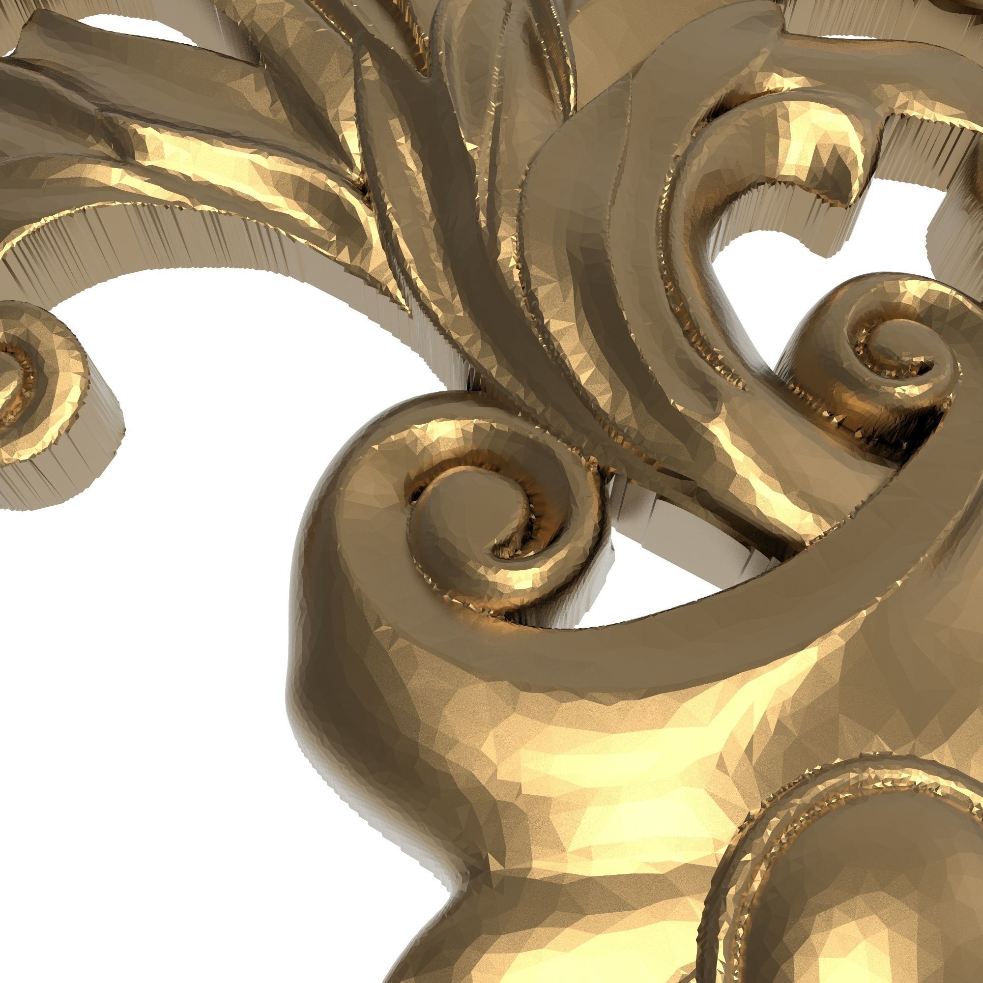 decorative pattern ready for 3D printing 3D model_9