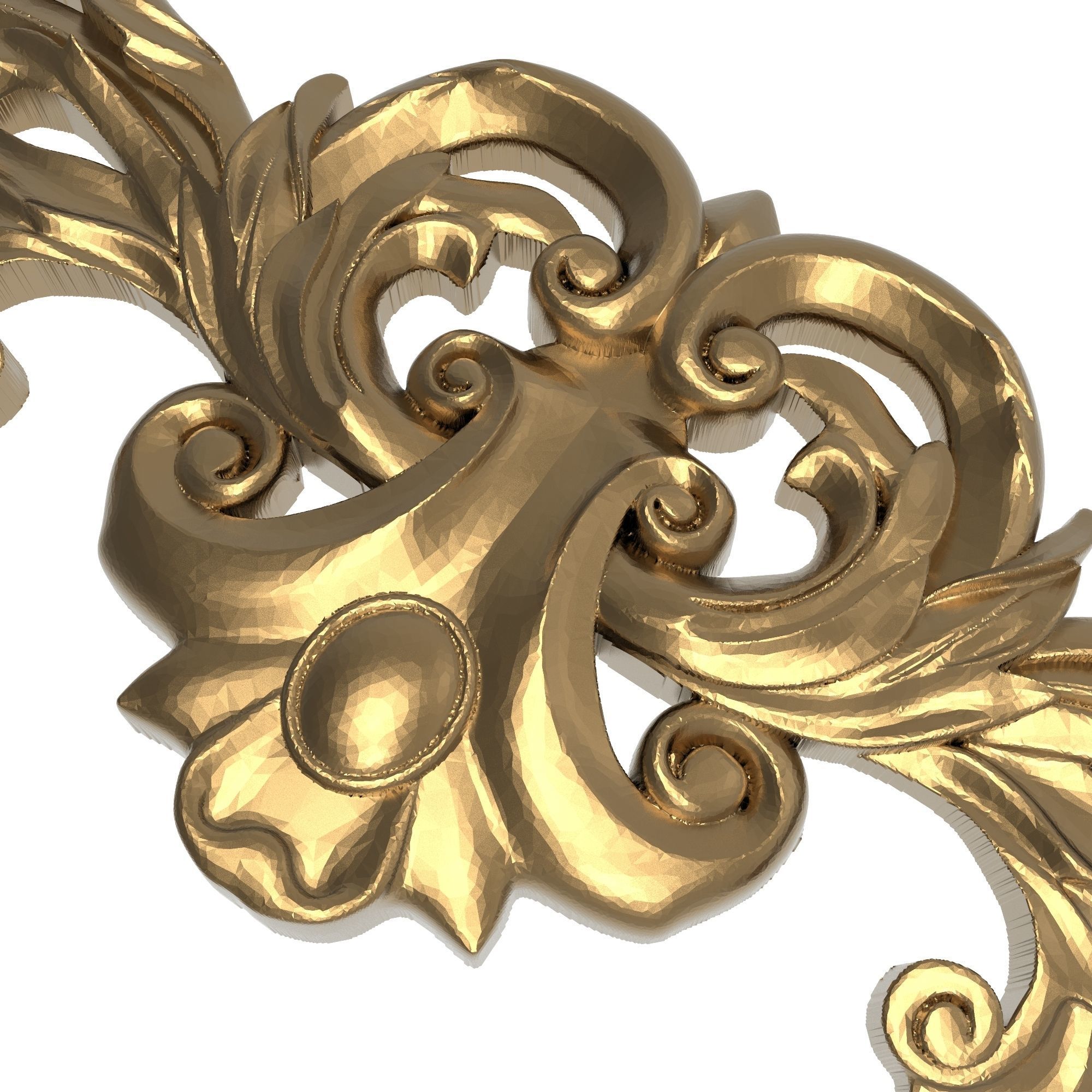 decorative pattern ready for 3D printing 3D model_5