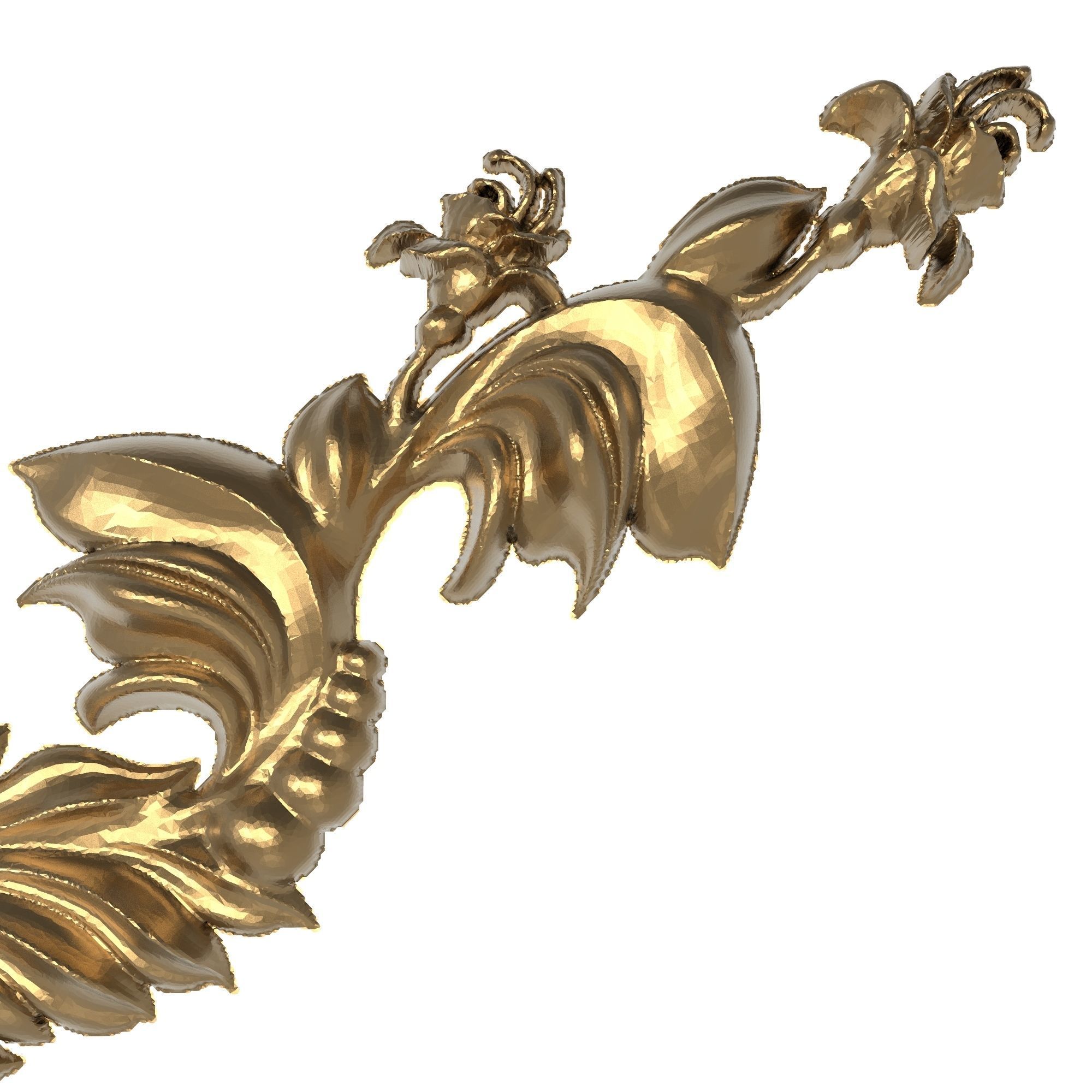 decorative pattern ready for 3D printing 3D model_3