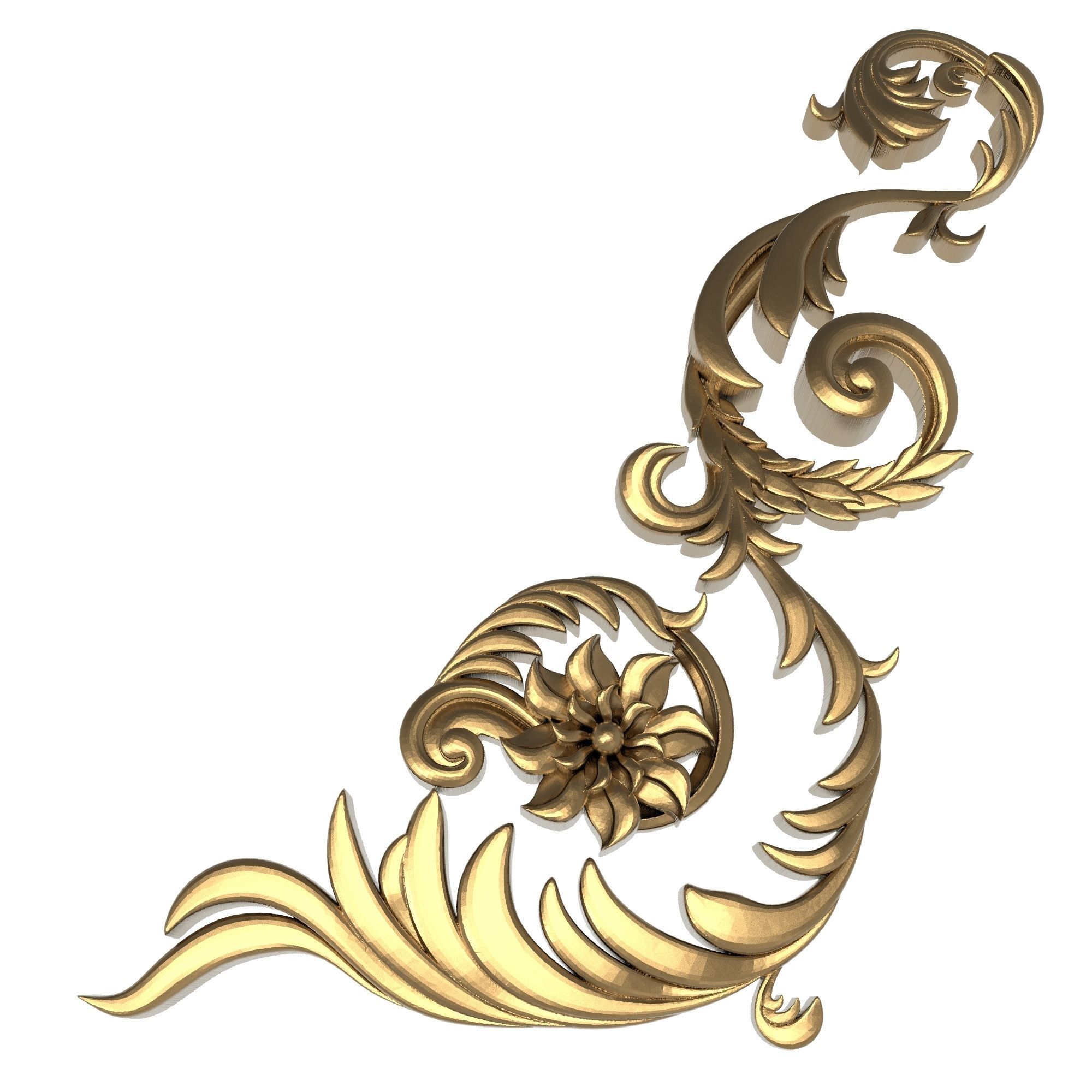 decorative pattern ready for 3D printing 3D model_6