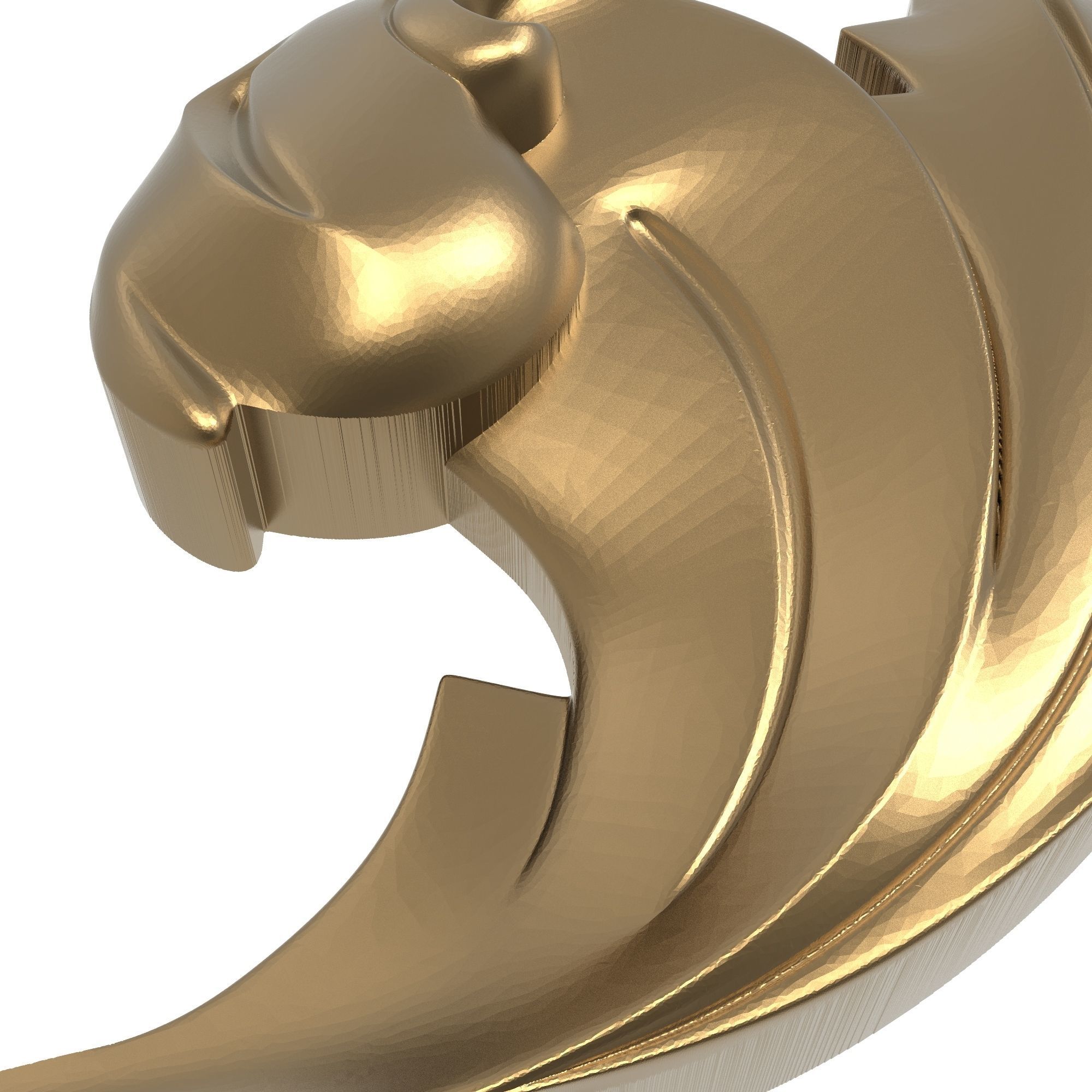 decorative pattern ready for 3D printing 3D model_3