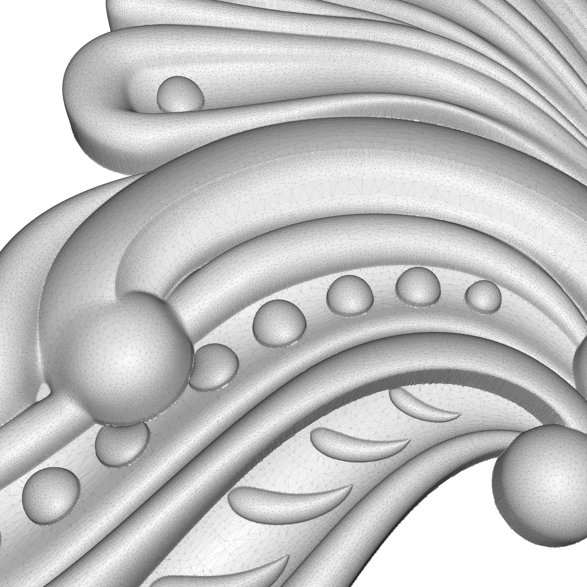 decorative pattern ready for 3D printing 3D model_6