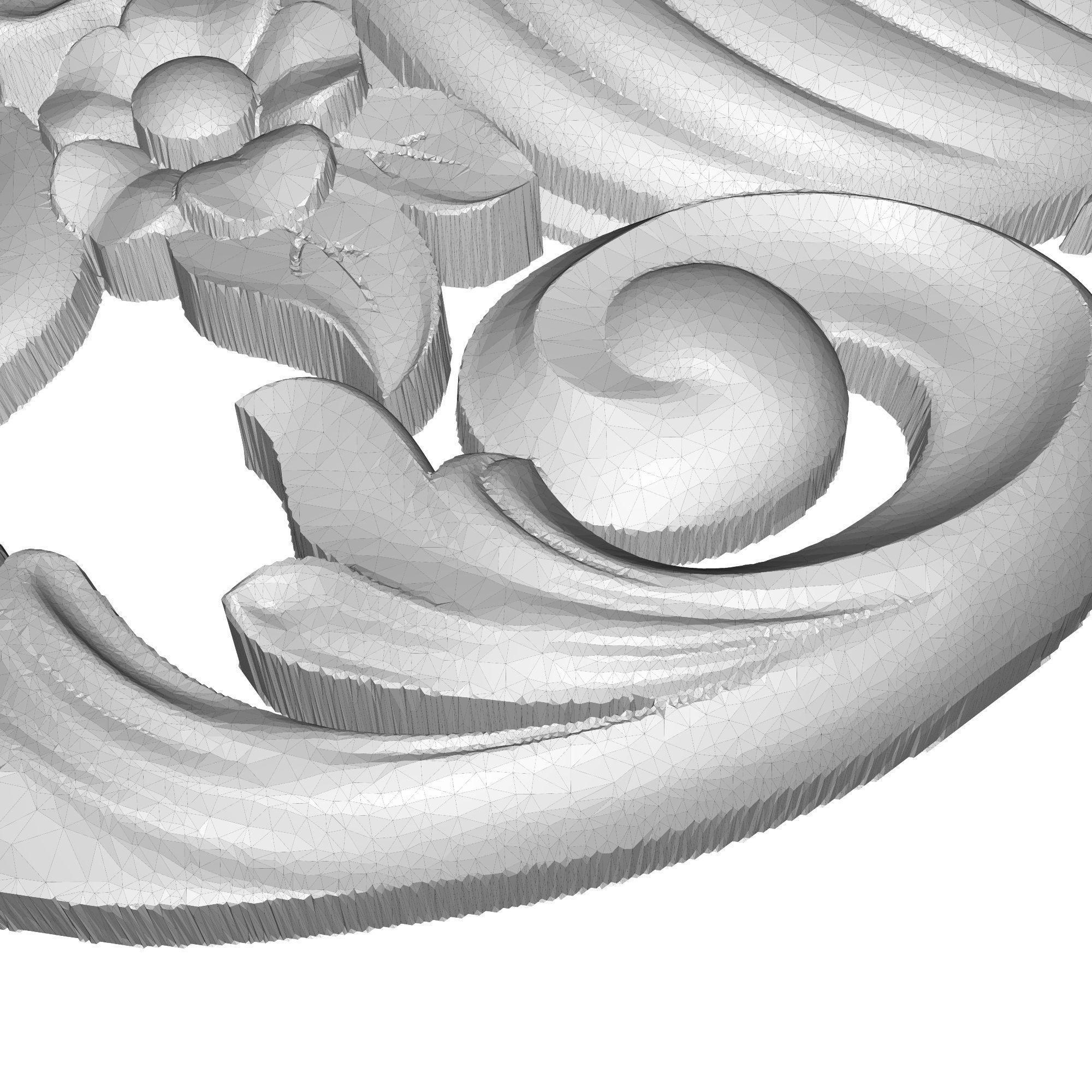 decorative pattern ready for 3D printing 3D model_6