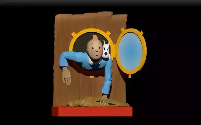 Tintin And The Secret of the Unicorn 3D print model
