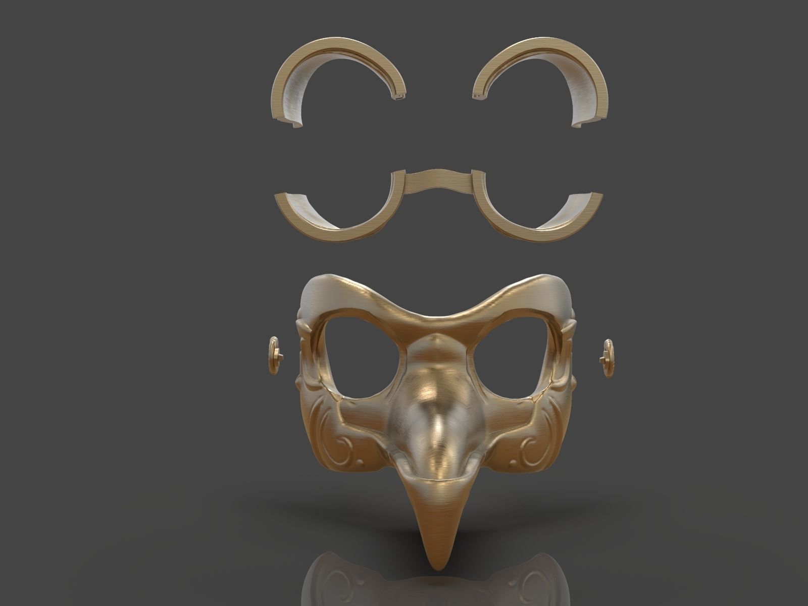 Steampunk Penguin Googles 3D print model_14