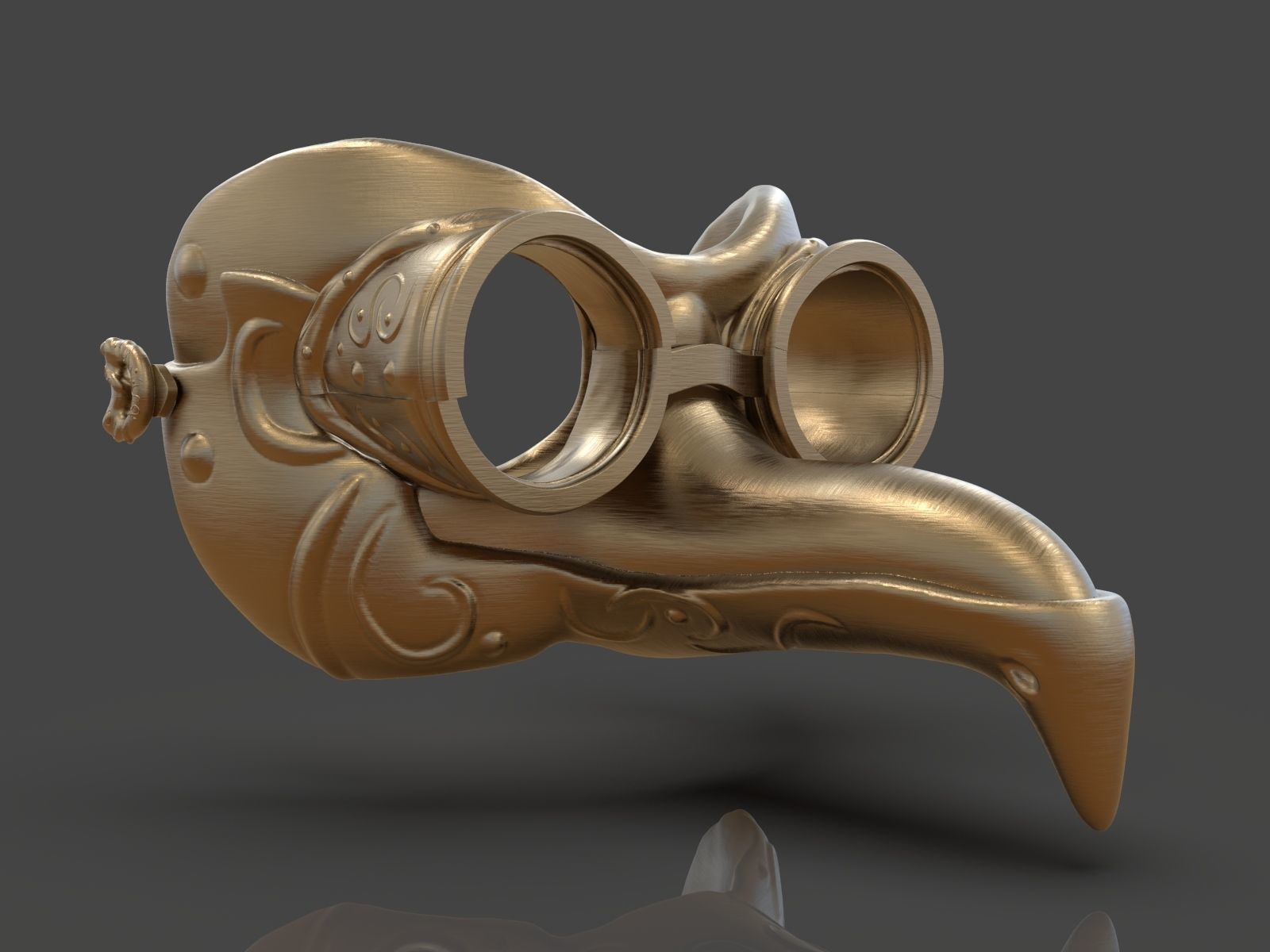 Steampunk Penguin Googles 3D print model_4
