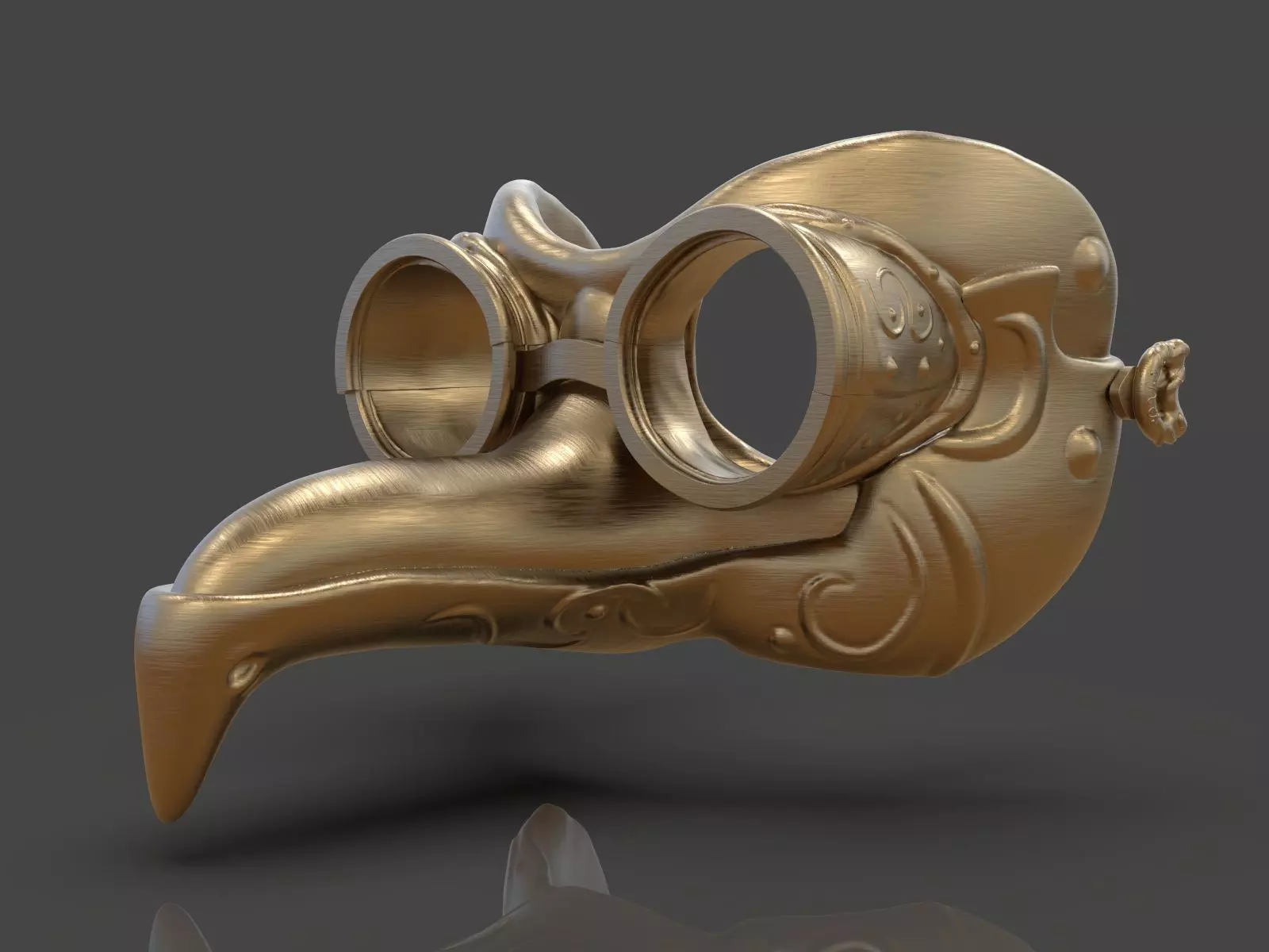 Steampunk Penguin Googles 3D print model_0