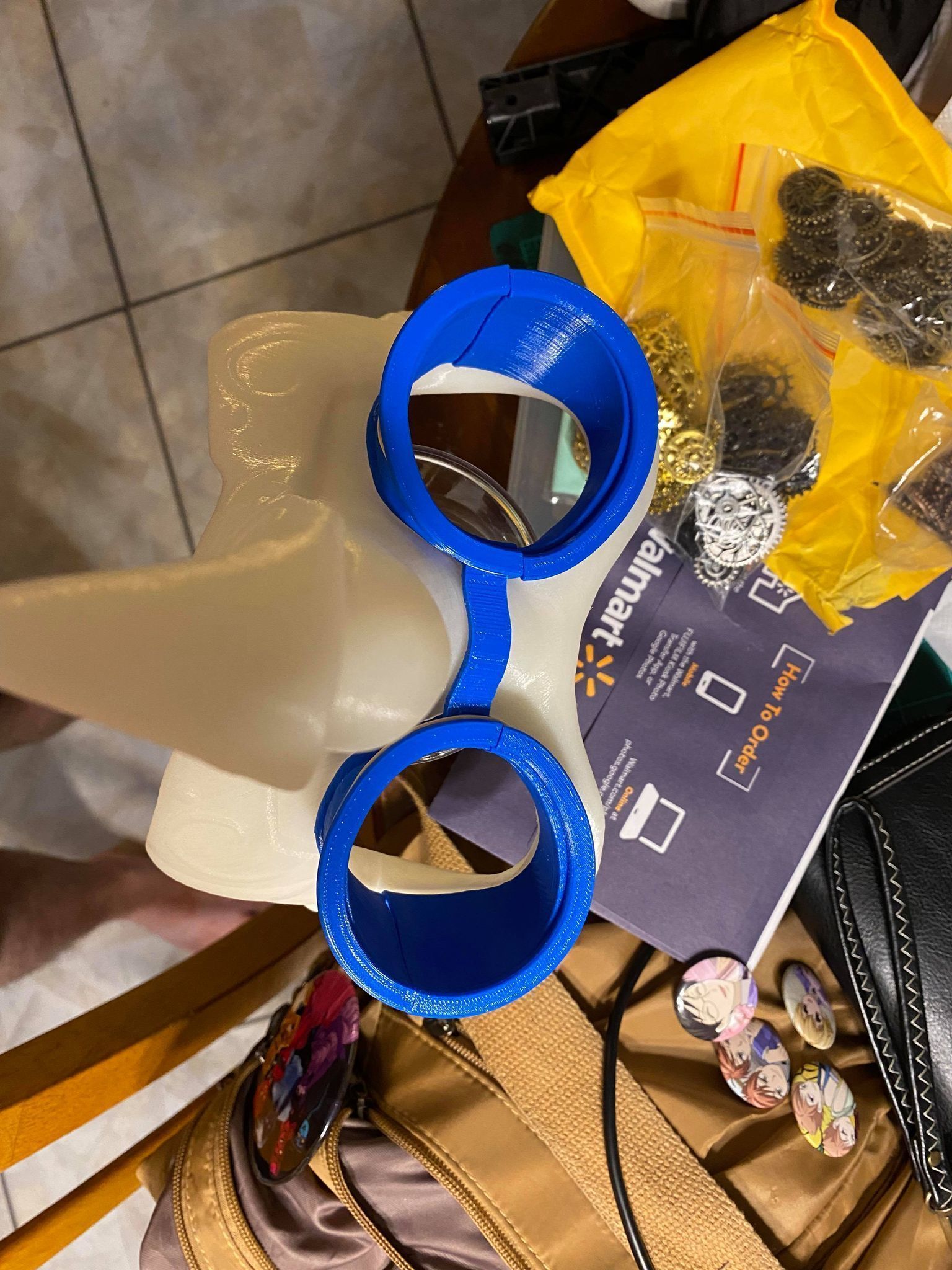 Steampunk Penguin Googles 3D print model_33