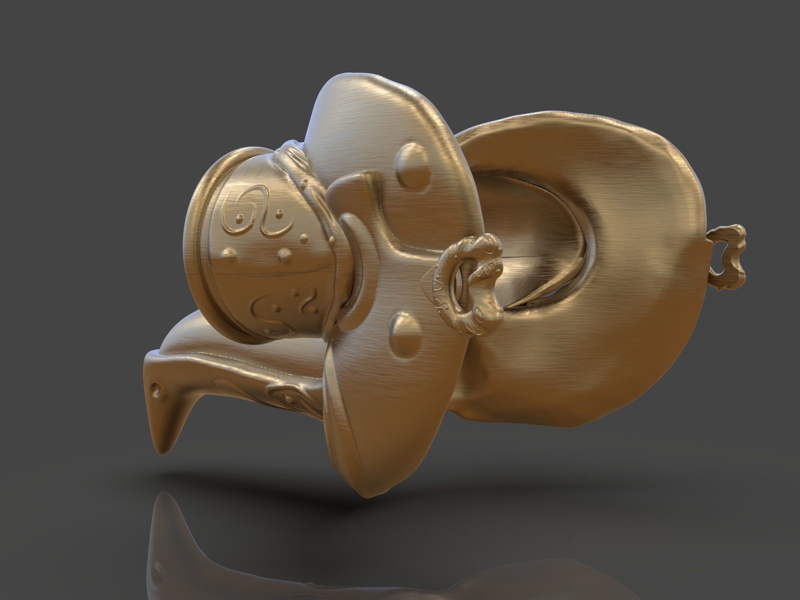 Steampunk Penguin Googles 3D print model_8