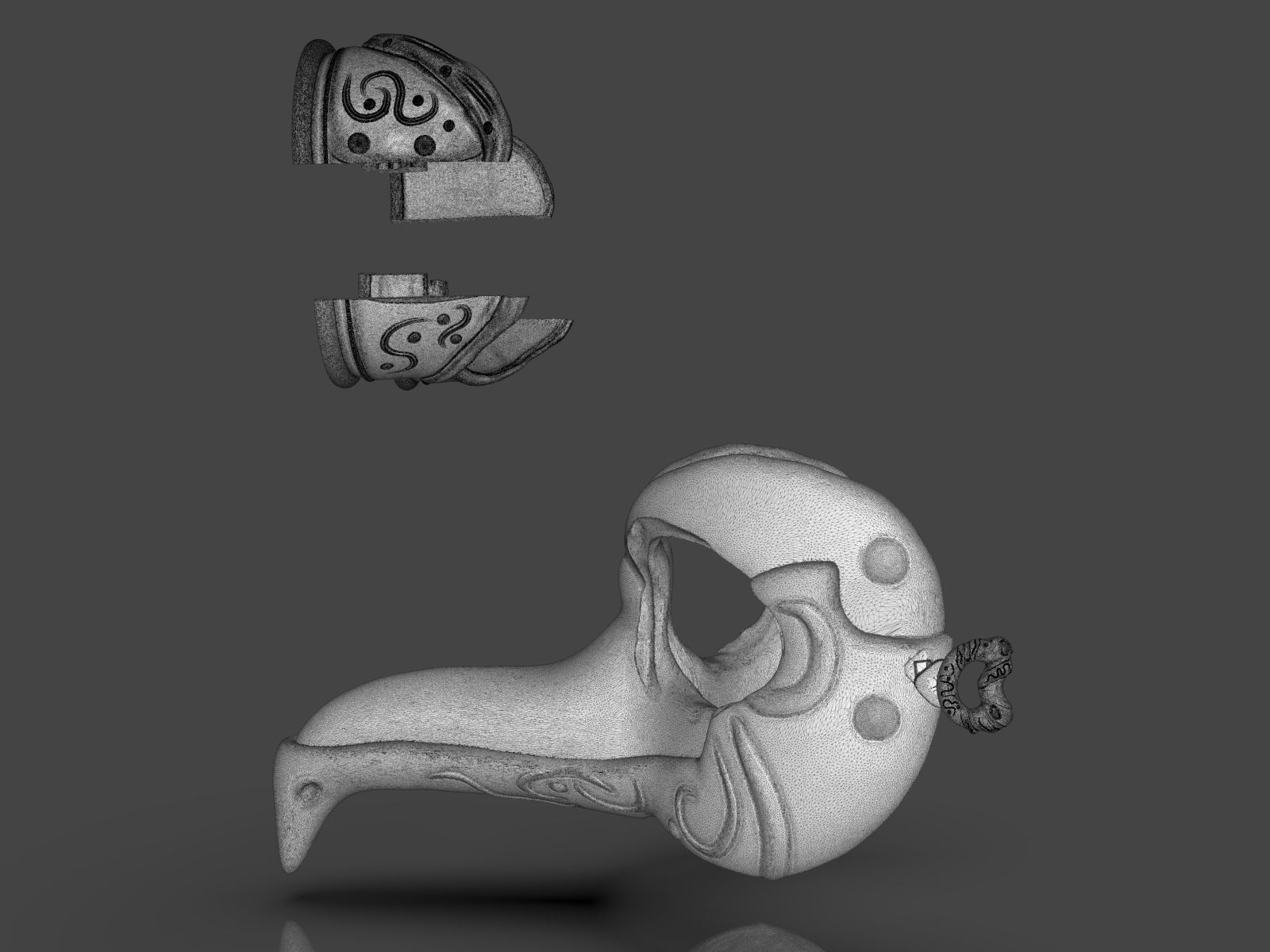 Steampunk Penguin Googles 3D print model_23